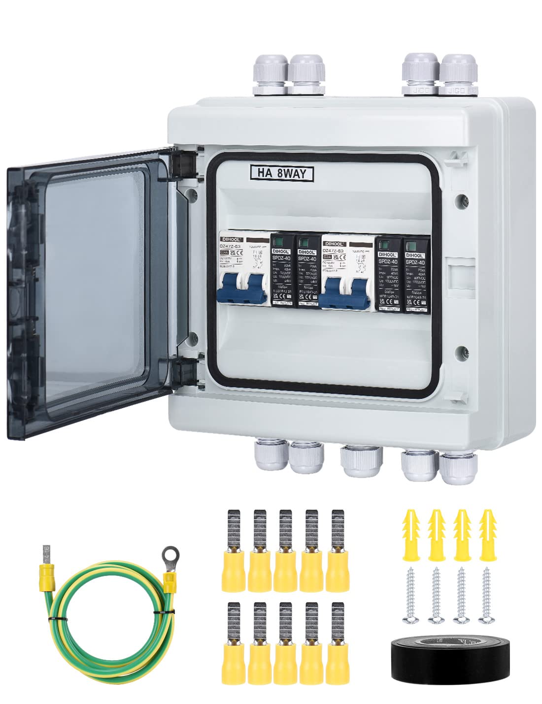🌞🔌💡 PV DC Trennschalter Blitzschutz Leitungsschutzschalter - Solar Spannungsschutz für Photovoltaik Angebot bei HelloDeals