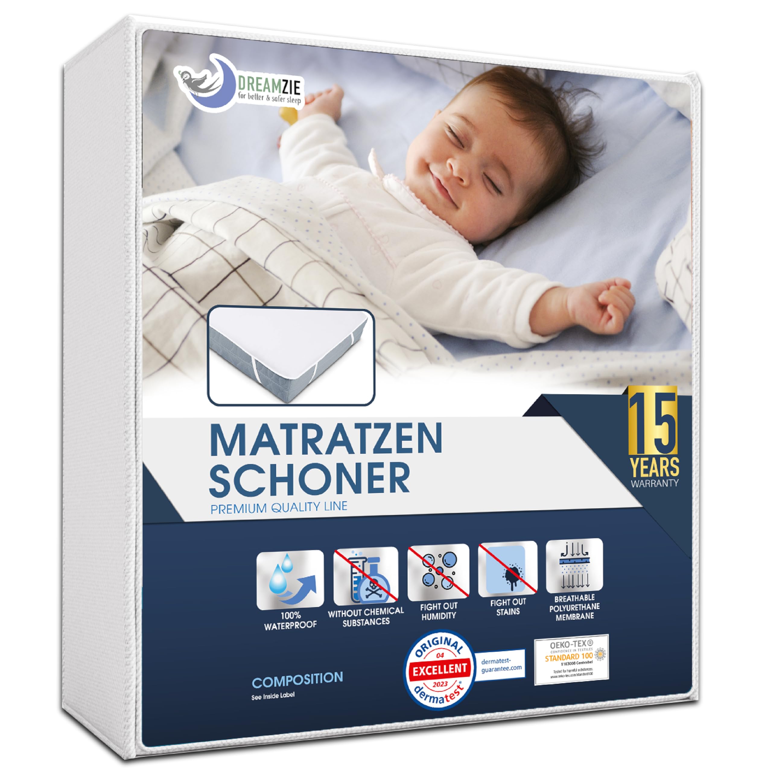 Dreamzie Matratzenschoner 70x140 Baby Wasserdicht 🛏️ Angebot bei HelloDeals