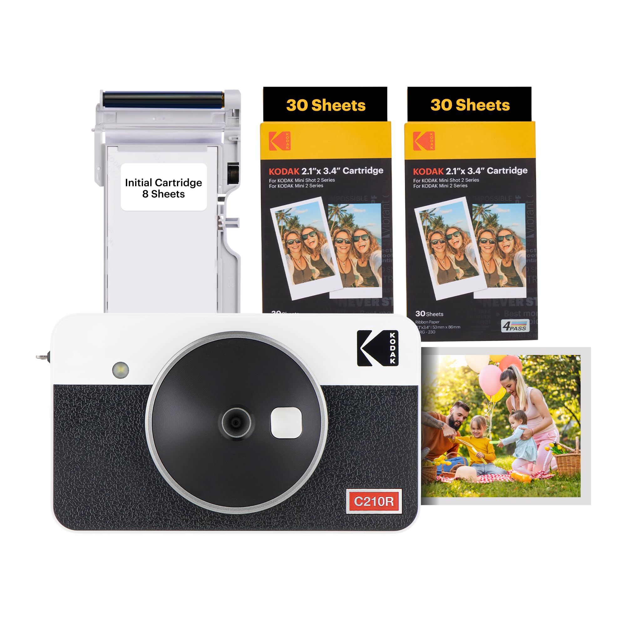 📸 KODAK Mini Shot 2 Retro 4Pass Sofortbildkamera und Fotodrucker + 68 Blatt Paket 🌟 Angebot bei HelloDeals