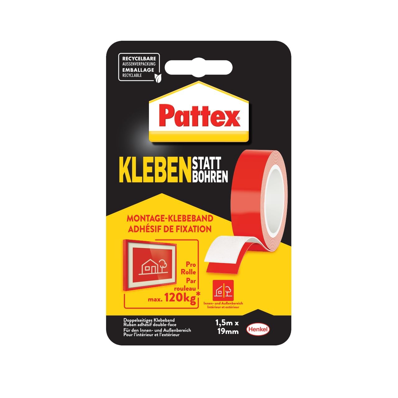 Pattex KSB Doppelseitiges Gewebeband 🏡💪 Angebot bei HelloDeals