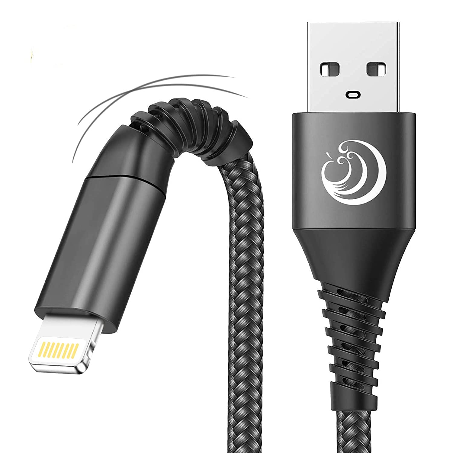📱🔌 iPhone Ladekabel Lightning Kabel [2Pack 2M+1M] - Schnellladekabel MFi Zertifiziert Schwarz Angebot bei HelloDeals