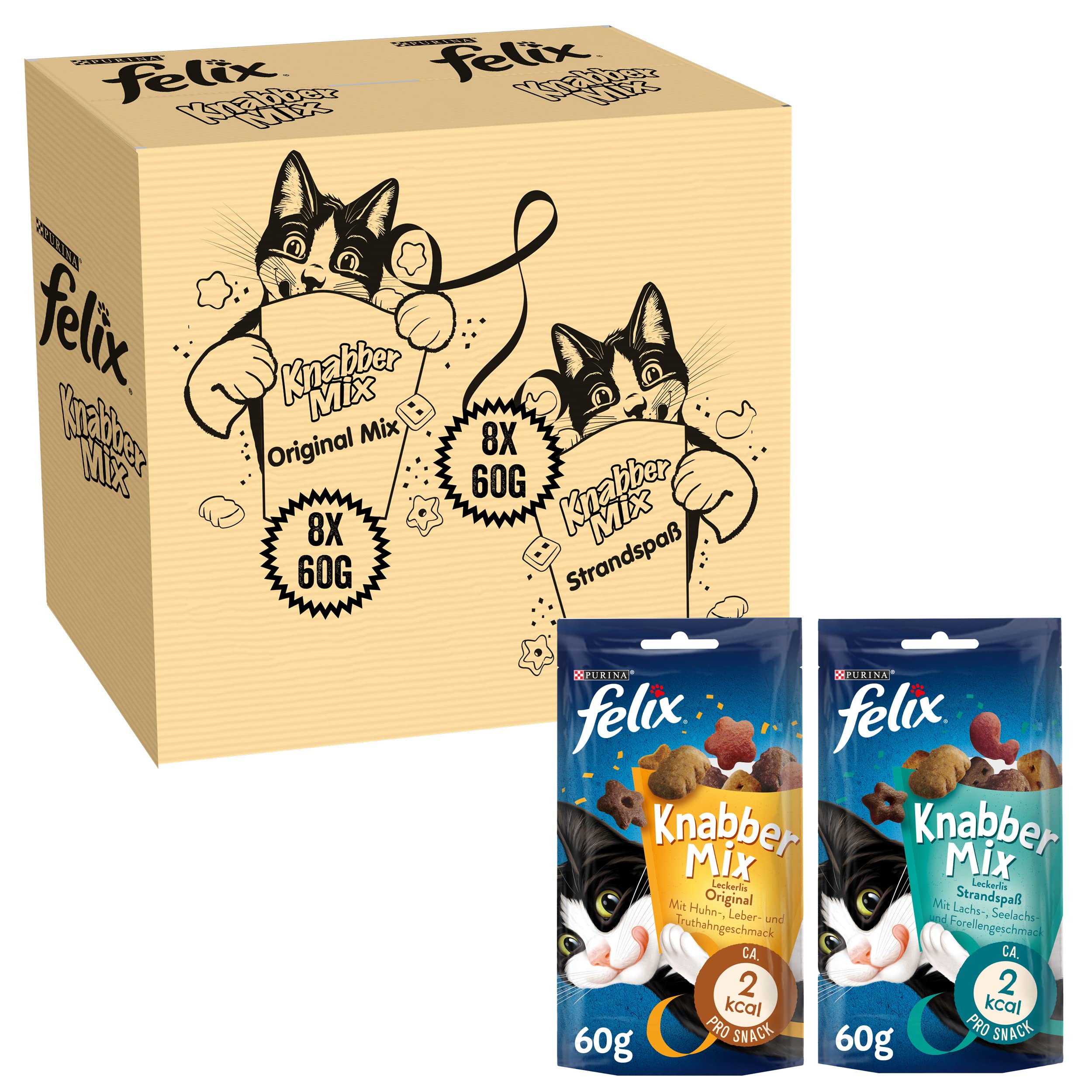 🐱😋 FELIX Knabber Mix Original & Strandspaß Katzensnack Deal! 😻🎉 Angebot bei HelloDeals