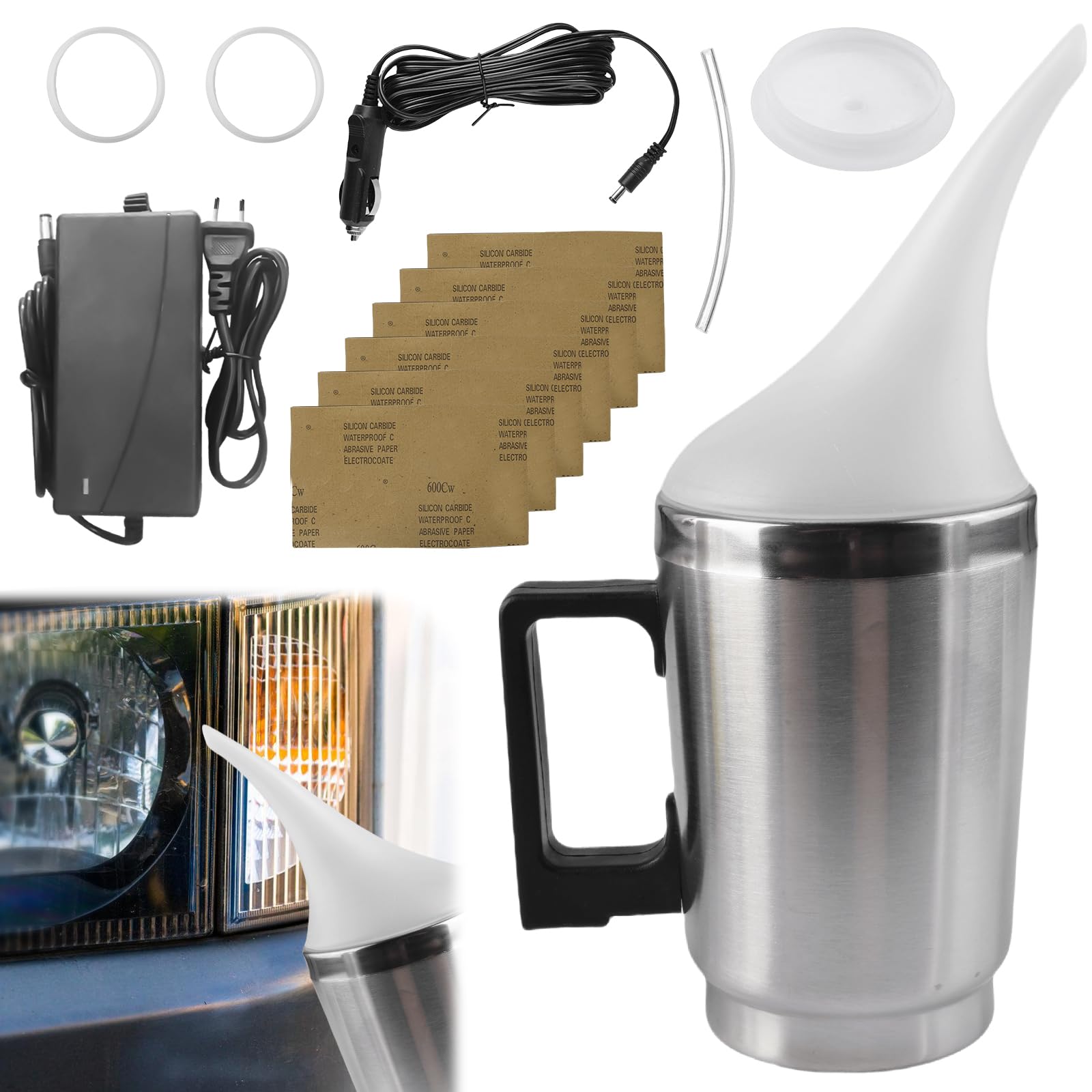 🚗💡 Auto Scheinwerfer Bedampfen Polierset Set | Universal-Auto Scheinwerfer Reparaturflüssigkeit Angebot bei HelloDeals