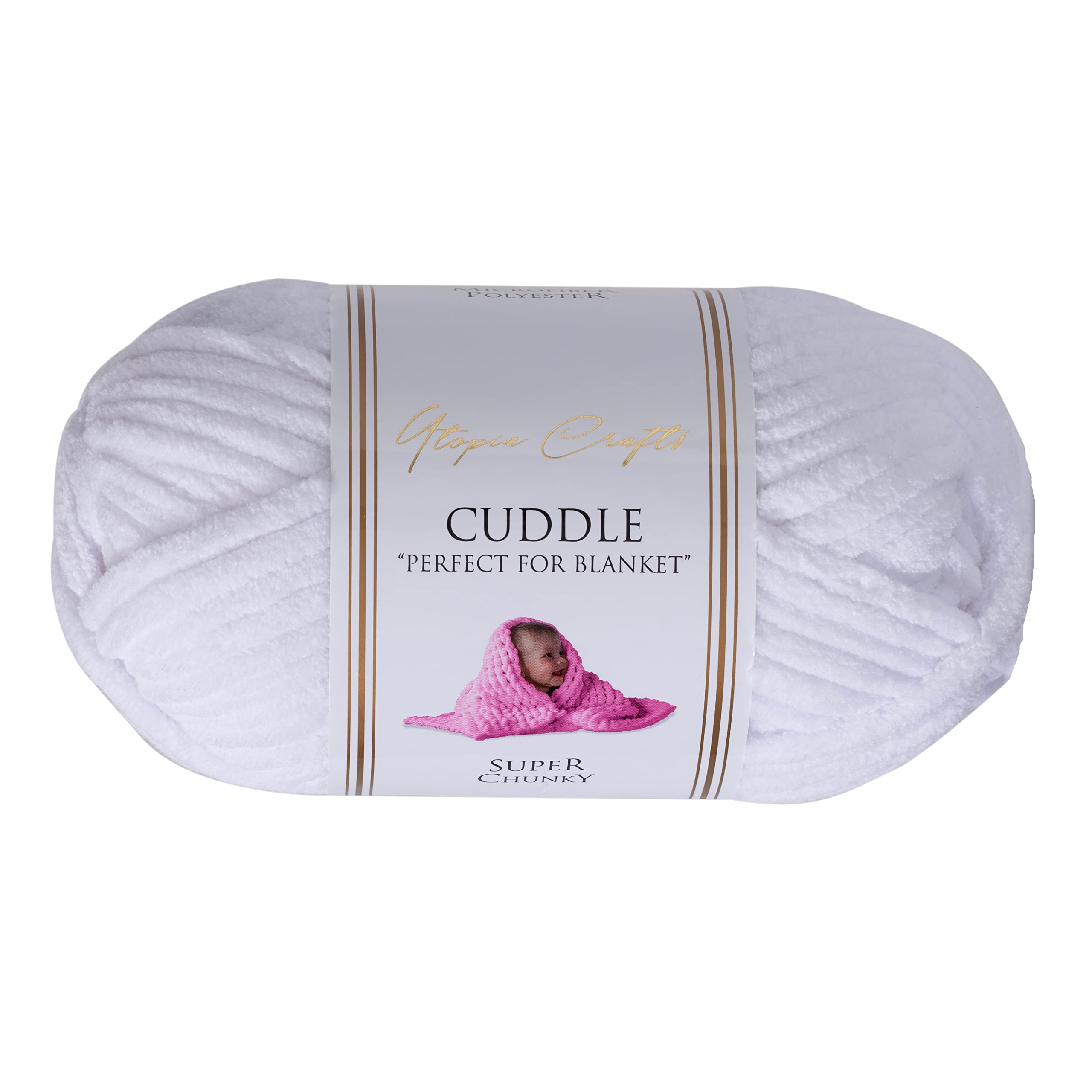 🧶 Utopia Crafts Cuddle Super Chunky Chenille-Garn 🧶 Angebot bei HelloDeals