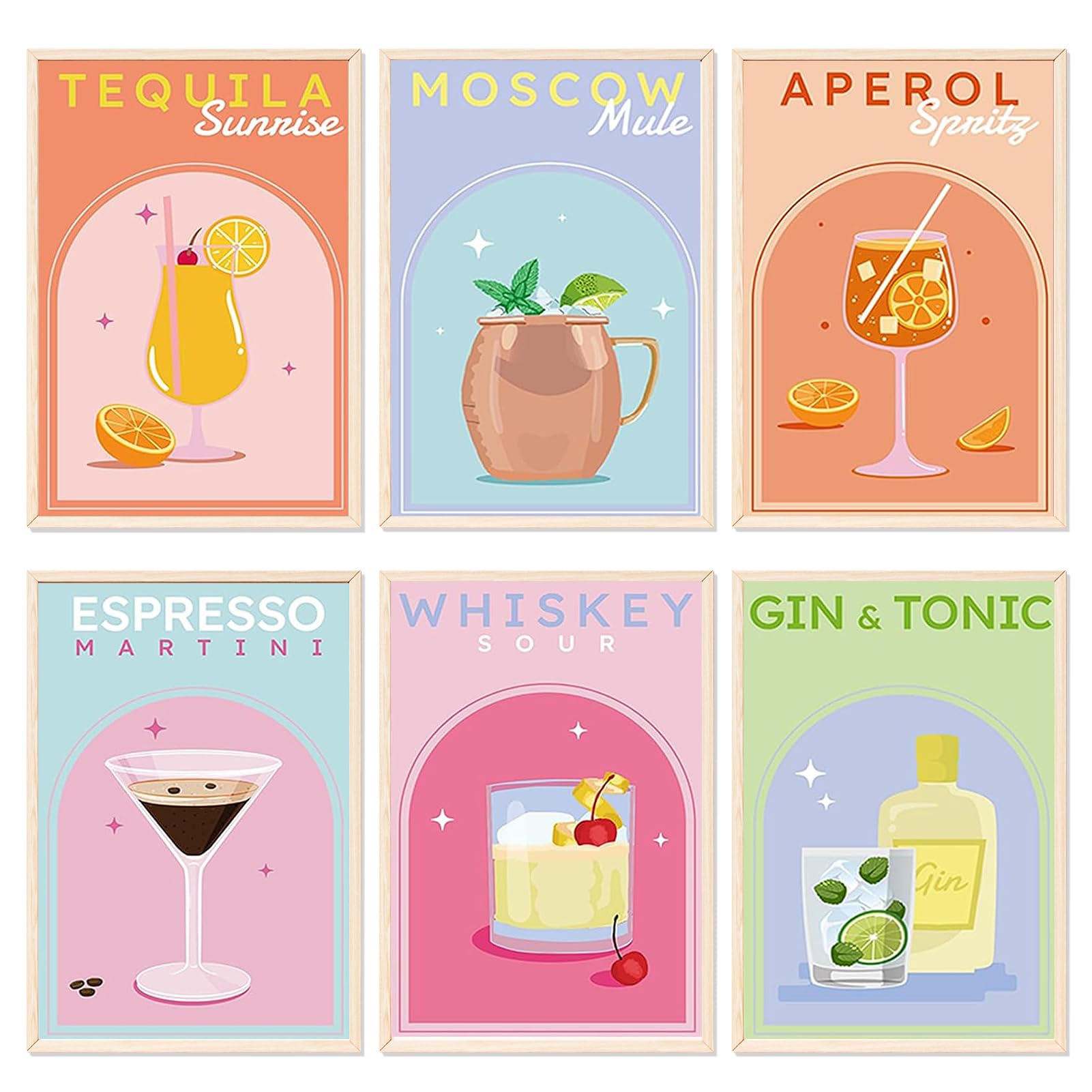 🎨 YALKIN 6 Stück Malen Nach Zahlen Erwachsene - DIY Landschaft mit Pinseln und Acrylfarben 🌟 Angebot bei HelloDeals