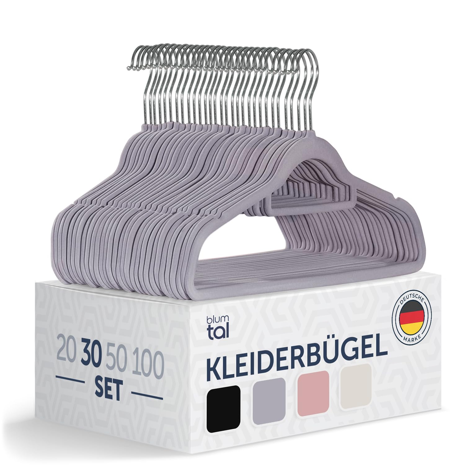 Blumtal Kleiderbügel 30 Stück - Platzsparend und Rutschfest 🌟 Angebot bei HelloDeals