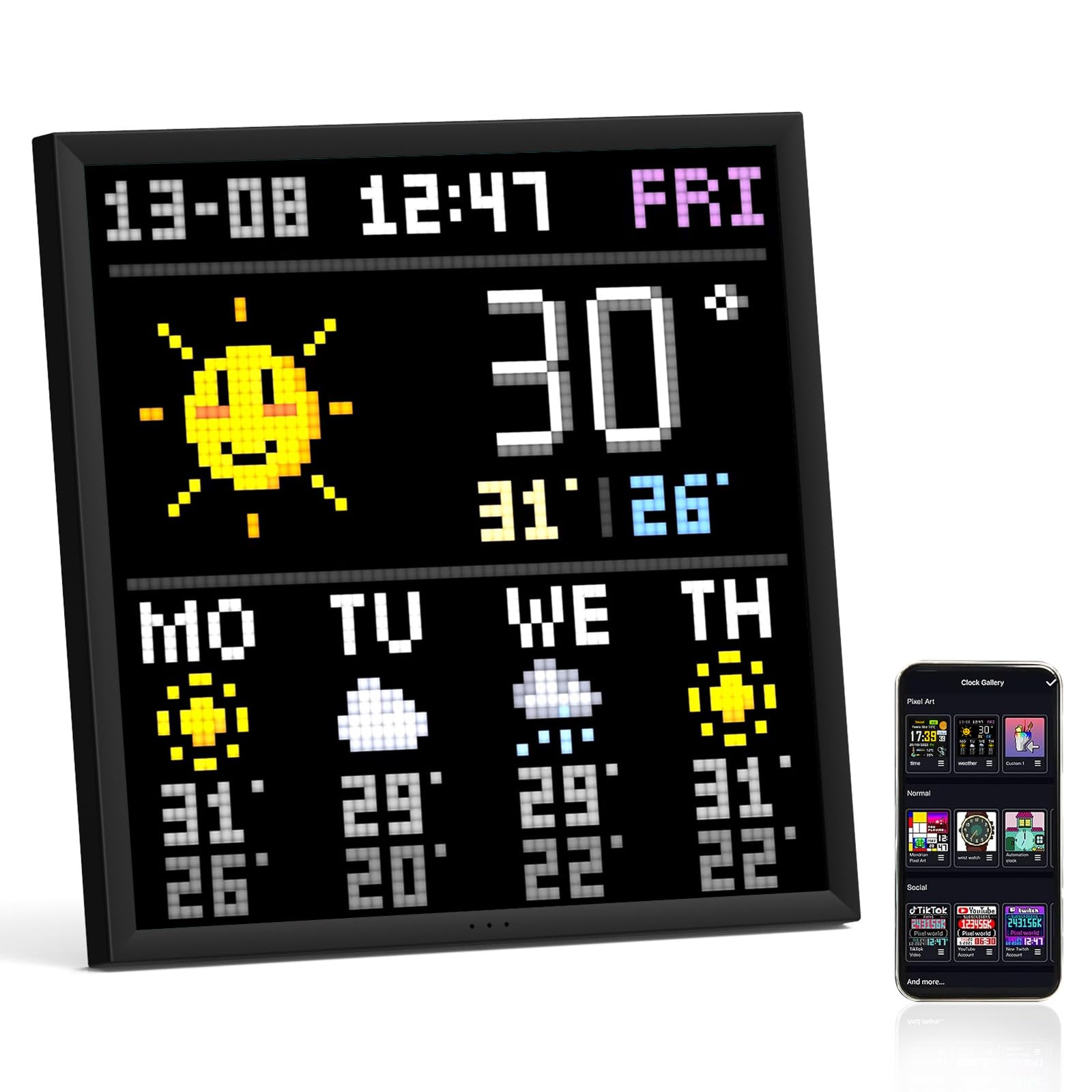 🌟 Divoom Pixoo-64 WiFi Pixel Art Display 🎨 Angebot bei HelloDeals