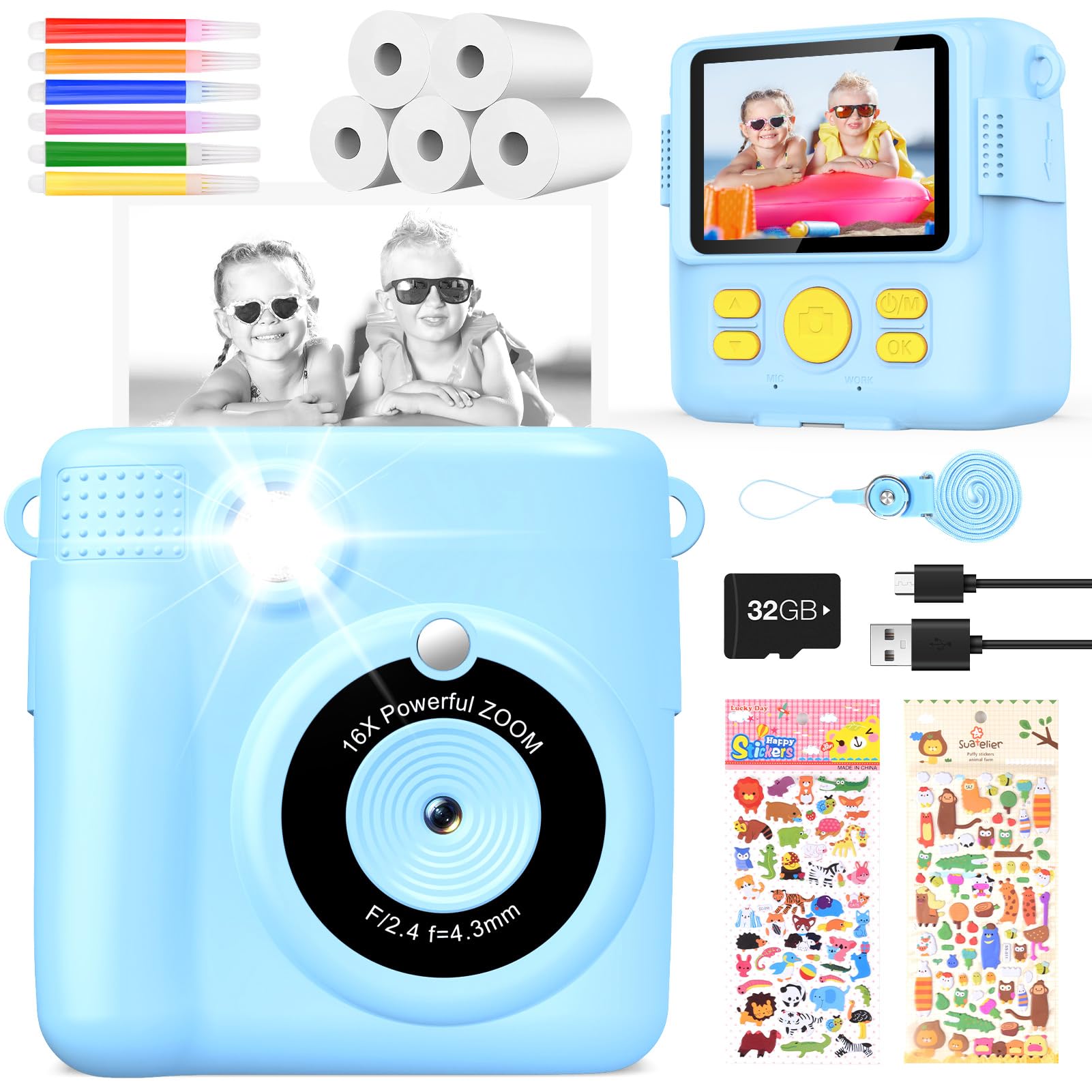 KinderKamera DigitalKamera Sofortbildkamera 📷🎉 Angebot bei HelloDeals