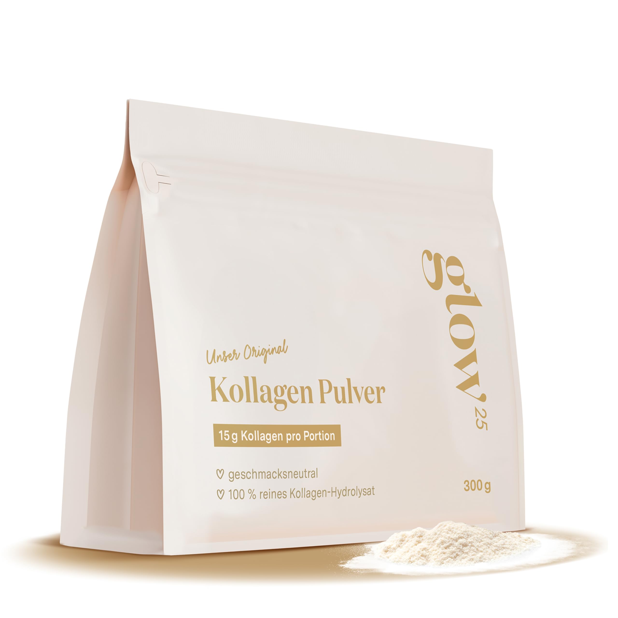 Glow25® Collagen Pulver [300g] - Unser Original - Kollagen Hydrolysat 👌 Angebot bei HelloDeals