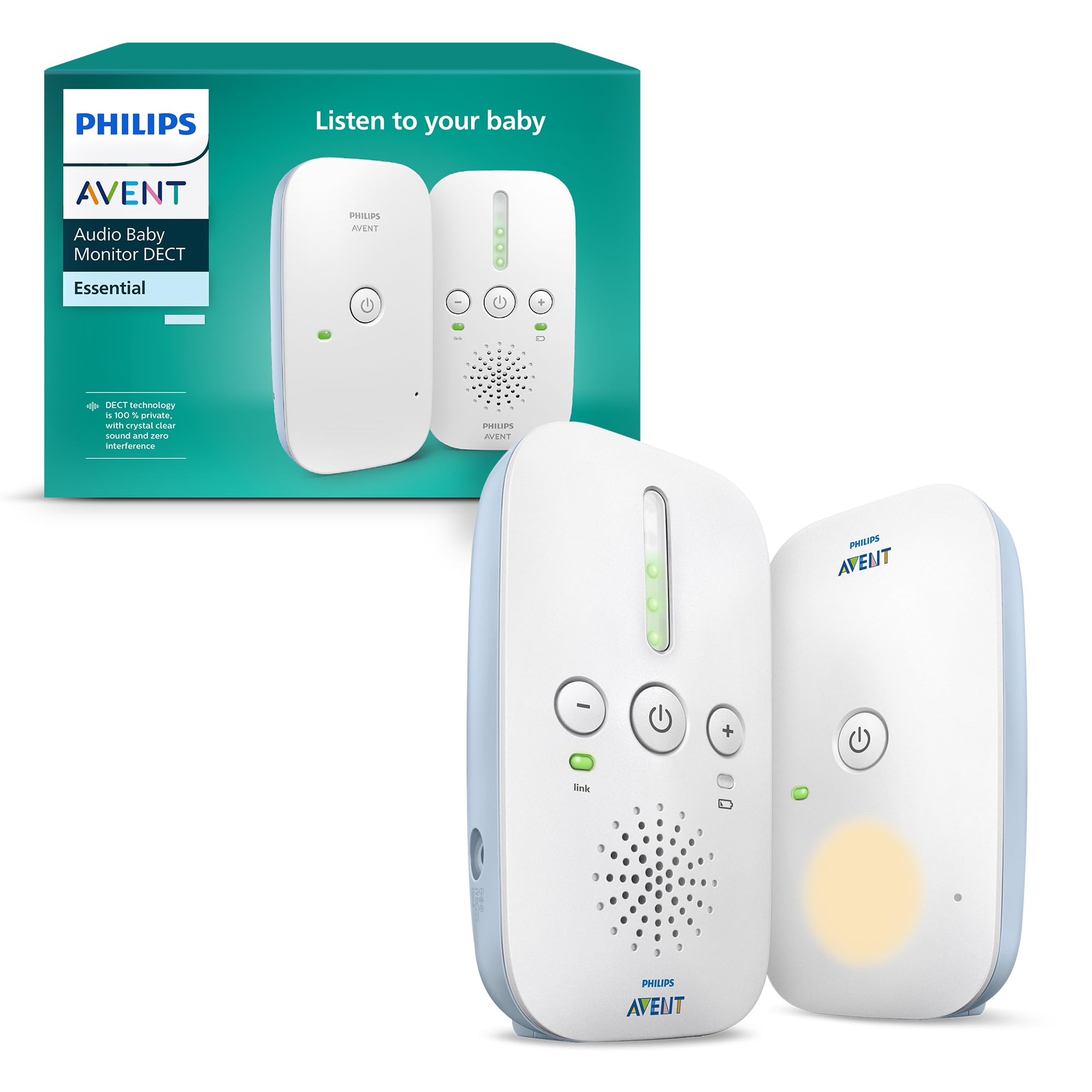 👶🔊 AVENT DECT-Audio-Babyphone mit Gegensprechfunktion und Nachtlicht 🌙 Angebot bei HelloDeals