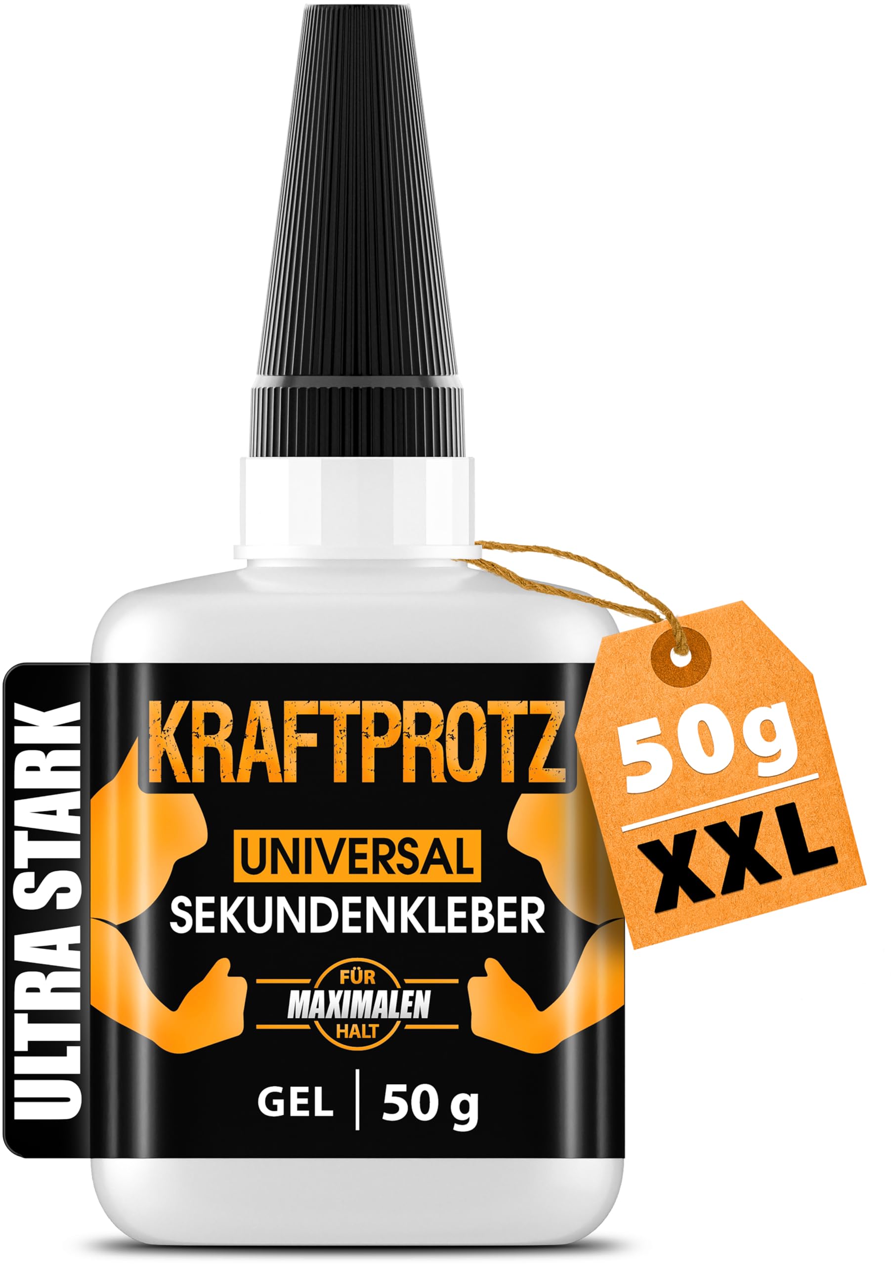 🔥 50 g Sekundenkleber extra stark - KRAFTPROTZ - Universell verwendbar zum Kleben von Plastik, Glas, Holz, Metall uvm. Angebot bei HelloDeals