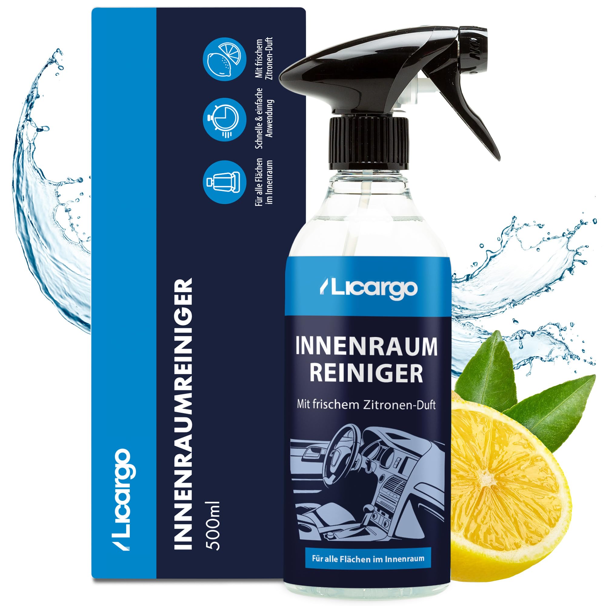 🚗 LICARGO® Innenraumreiniger Auto (500ml) - Porentiefe Reinheit für Kunststoff, Polster, Leder 🌟 Angebot bei HelloDeals