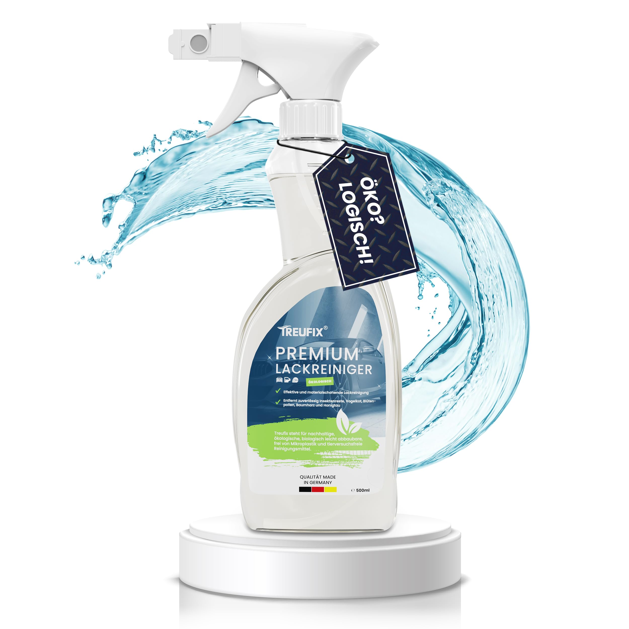 Treufix - Premium Auto Lackreiniger Detailer [ÖKOLOGISCH] 500ml 🚗🌿 Angebot bei HelloDeals