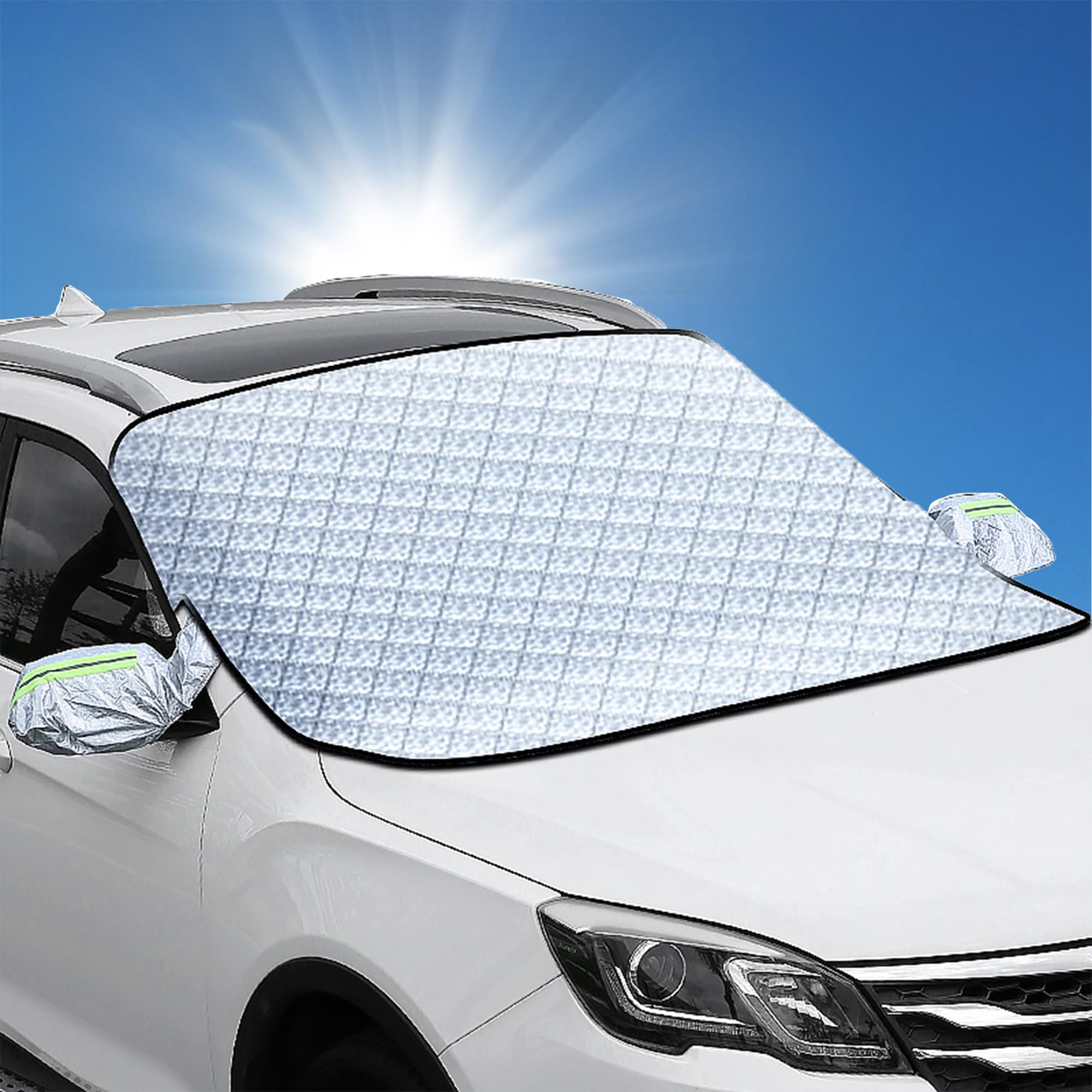 🚗 Frontscheibenabdeckung Winter - Auto Winter Frostabdeckung 🌬️ Angebot bei HelloDeals