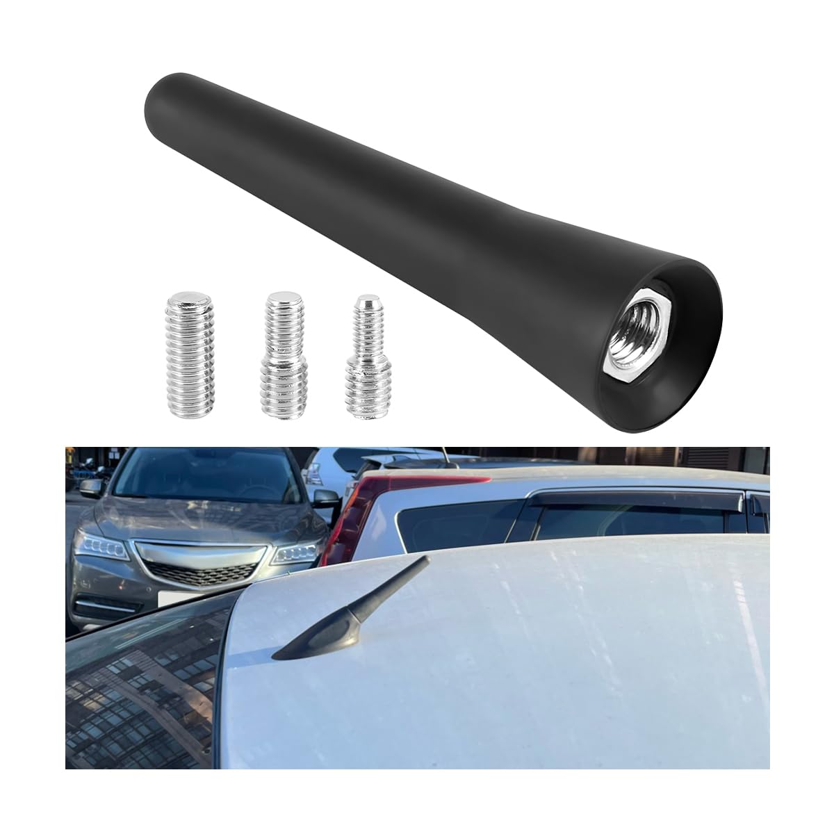 🚗 CGEAMDY Autoantenne 6.5CM | Autoradio Dachantenne | Universal Gewinde Kfz Dachantenne 🚗 Angebot bei HelloDeals