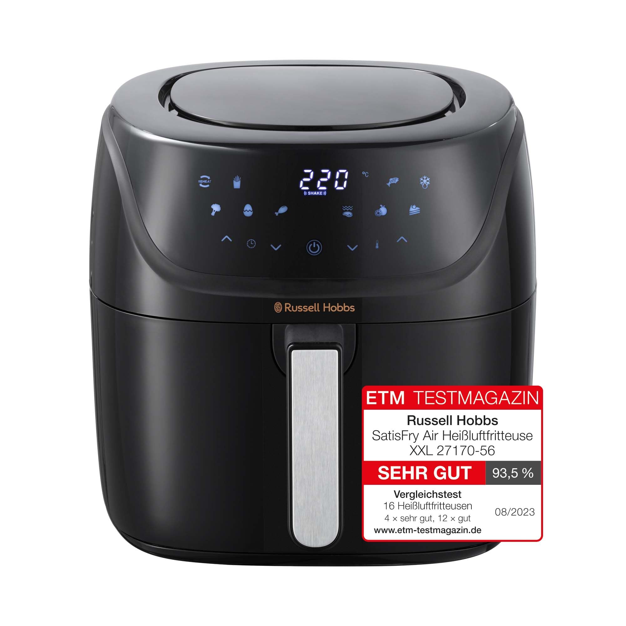 🔥 Top-Angebot: Russell Hobbs Heißluftfritteuse XXL 8L Rapid AirFryer 27170-56 Angebot bei HelloDeals