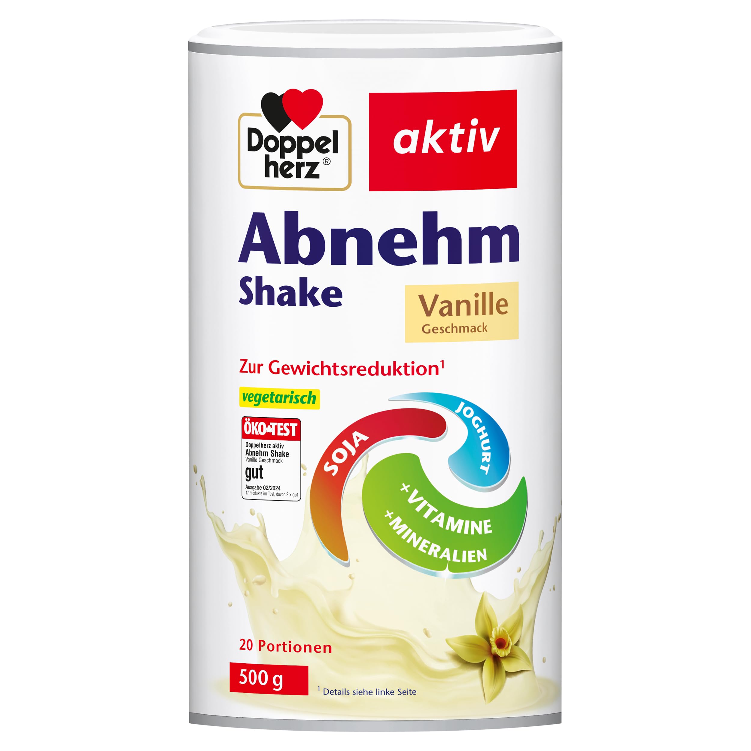 🌿🌟 Doppelherz Abnehm Shake mit leckerem Vanille-Geschmack - 20 vegetarische Portionen 🌟🌿 Angebot bei HelloDeals