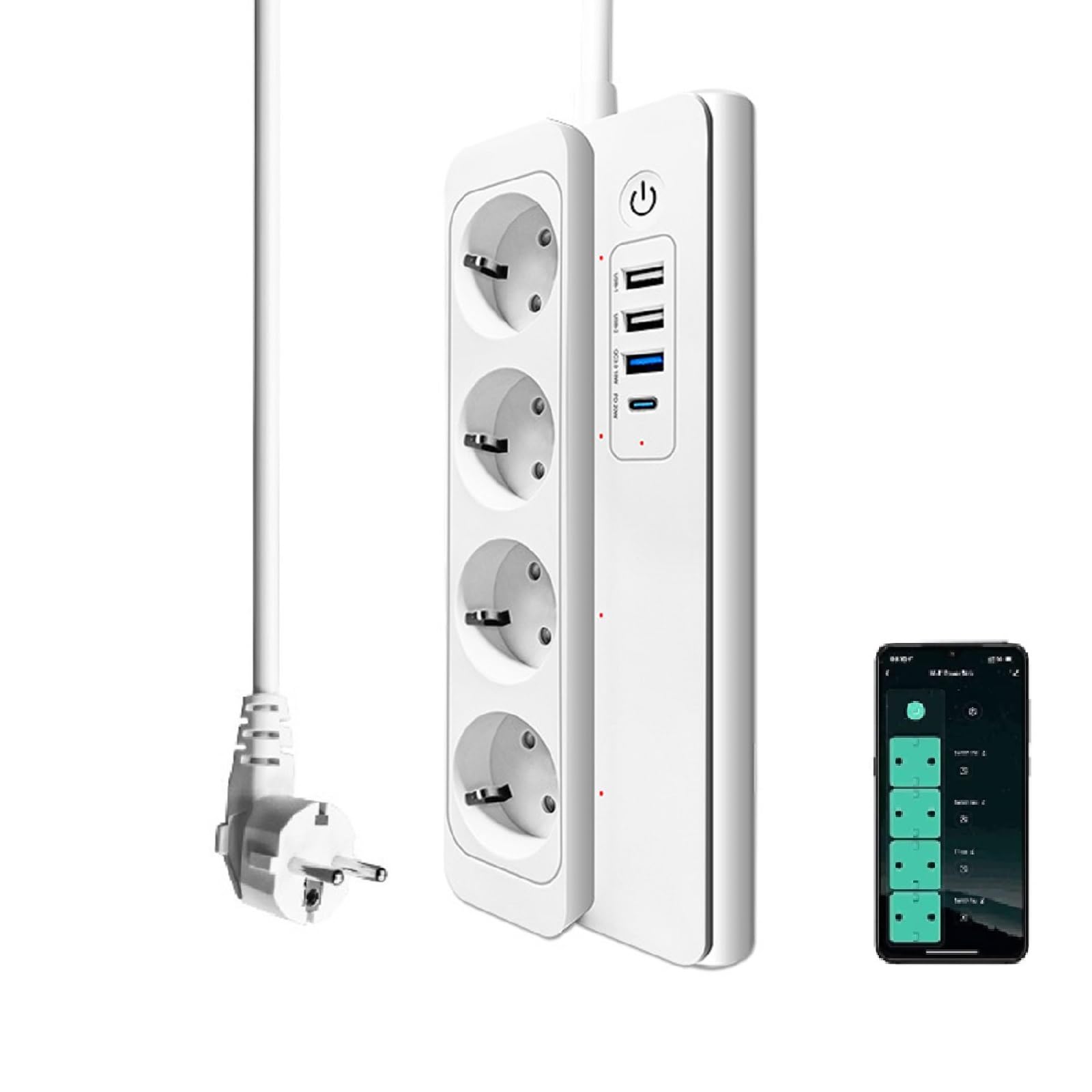 ZigBee Mehrfachsteckdose mit USB C und Überspannungsschutz Angebot bei HelloDeals