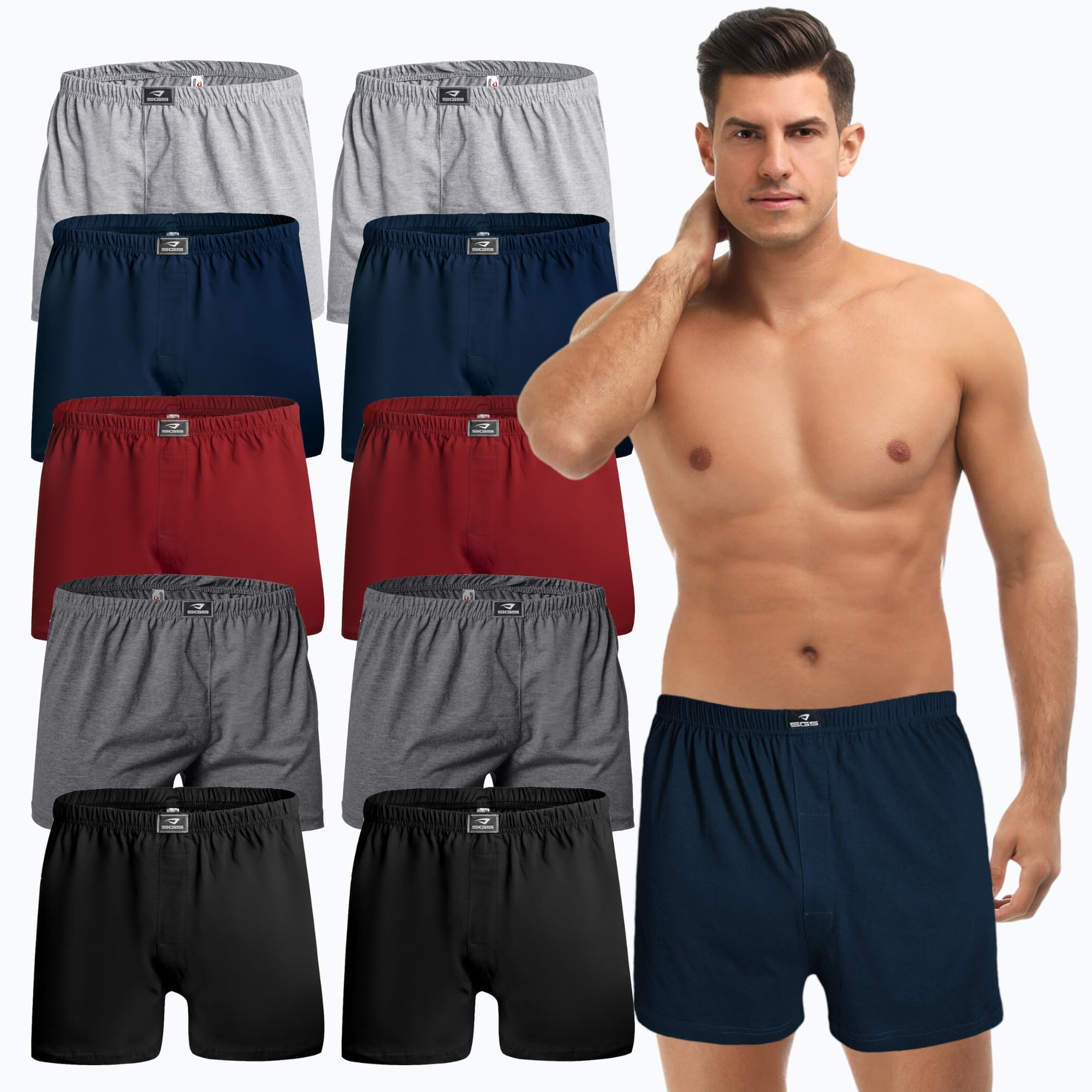 Angebot: SGS Weiche Lockere Boxershorts Herren 10er oder 6er Pack Angebot bei HelloDeals