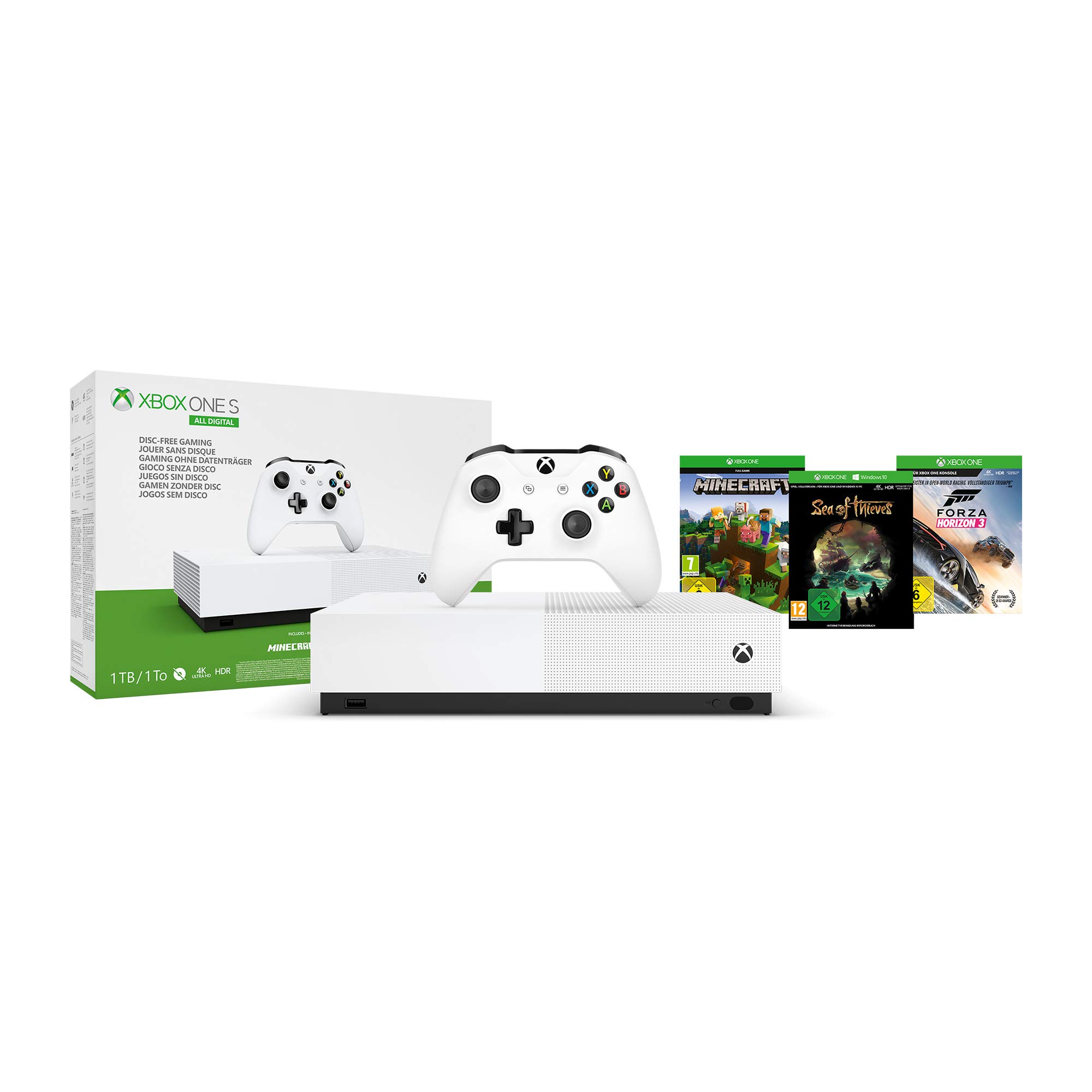 🎮 Microsoft Xbox One S 1TB - All Digital Edition 🕹️ Angebot bei HelloDeals