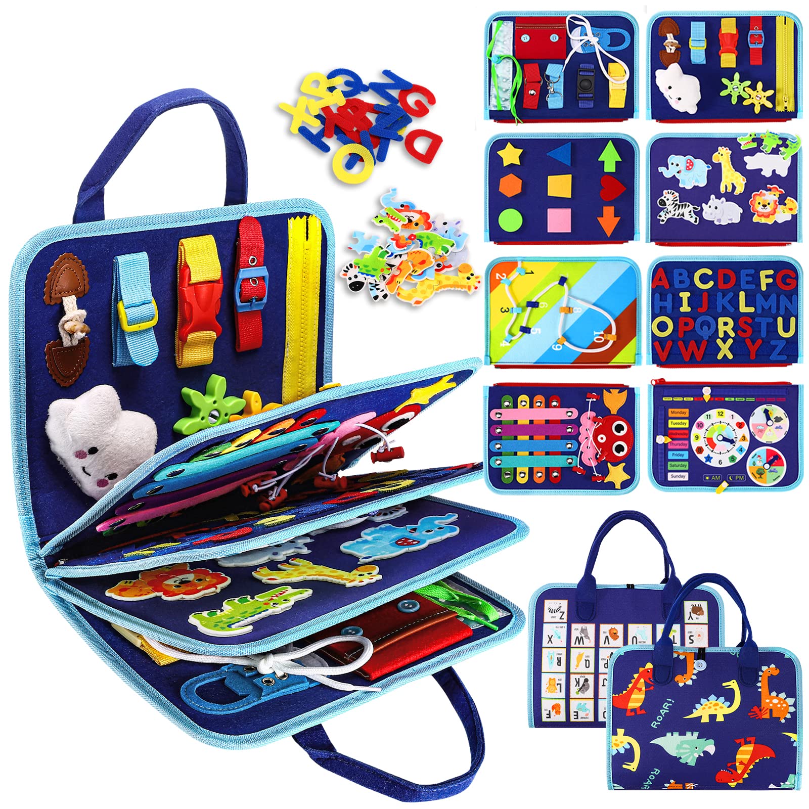 Esjay Busy Board Montessori Spielzeug ab 1-4 Jahre 🎨🧩🦖 Angebot bei HelloDeals