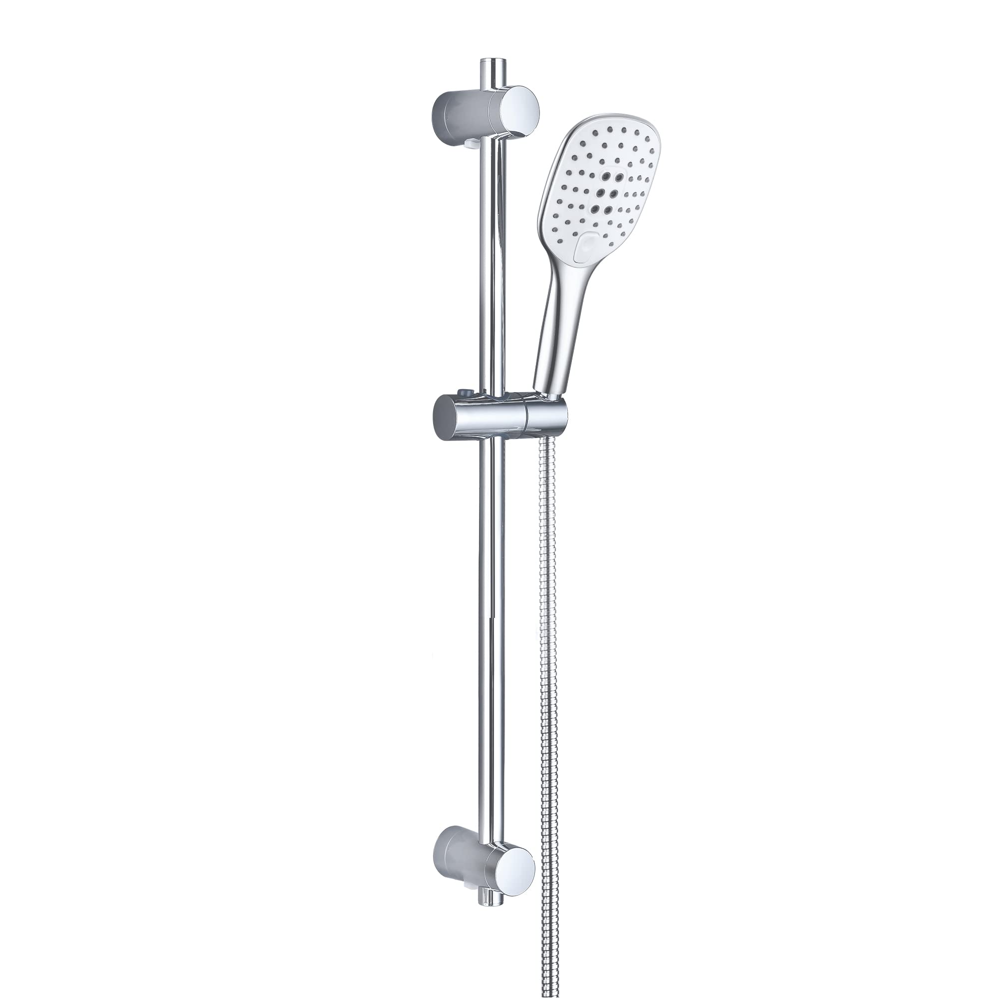 JOHO Edelstahl Duschstange 70 cm Chrom Duschbrause mit Schlauch und Halterung 🚿 Angebot bei HelloDeals