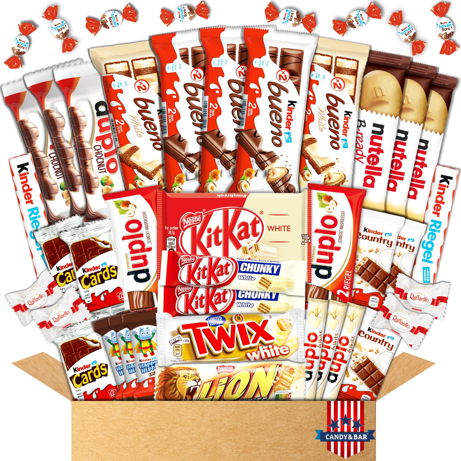 Schokoladen Big Box XXL | Kinderschokolade | Schokoriegel | Nervennahrung | Schokolade | Geschenkbox | ausgefallenes Geschenk | Ausgewählter Mix | Candy & Bar ® Angebot bei HelloDeals