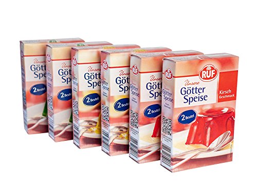 🍮 RUF Götterspeise Deal: Kirsch, Zitrone, Waldmeister - 2 Packungen Angebot bei HelloDeals