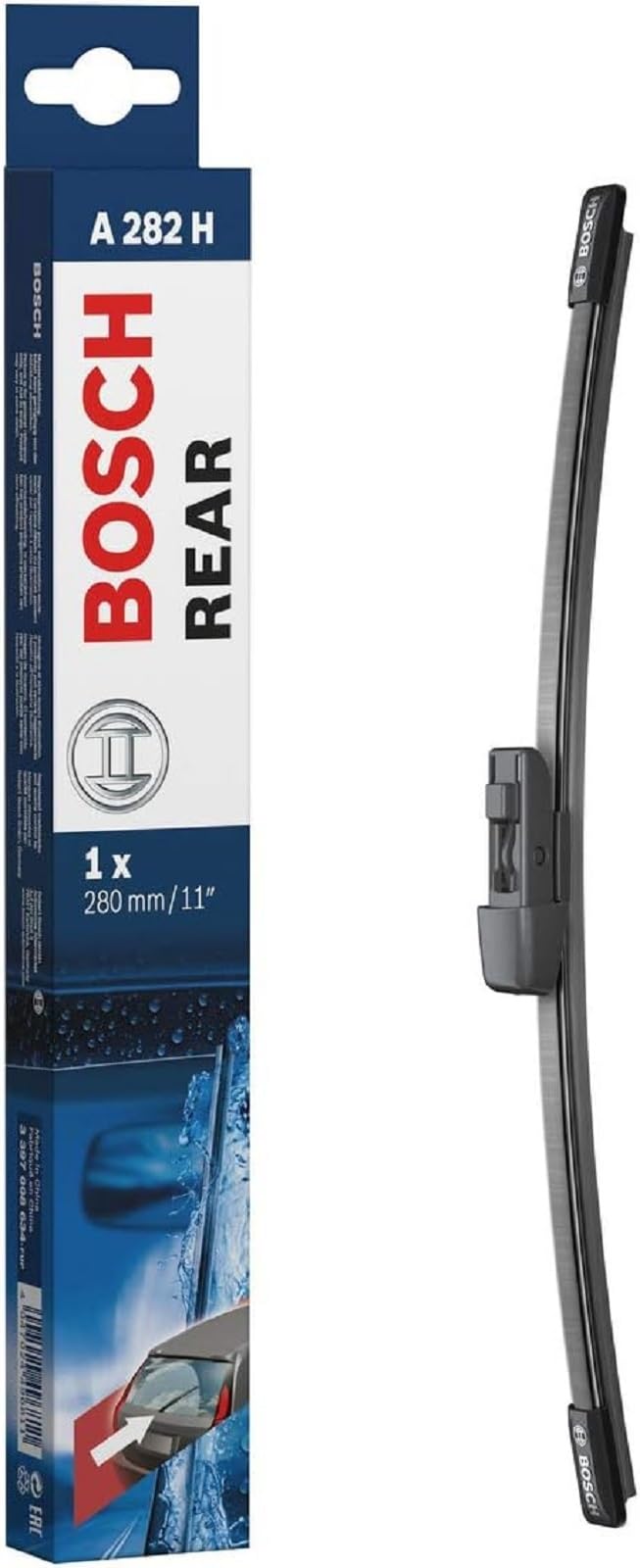 Bosch Automotive Scheibenwischer Rear A282H, Länge: 280mm - Heckscheibenwischer Single 💦🚗 Angebot bei HelloDeals