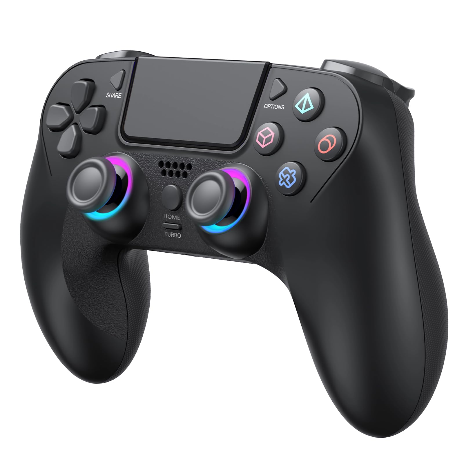Wireless Controller für PS4 mit 7 RGB LED/Dual Vibration/6 Achsen Gyro Sensor Angebot bei HelloDeals