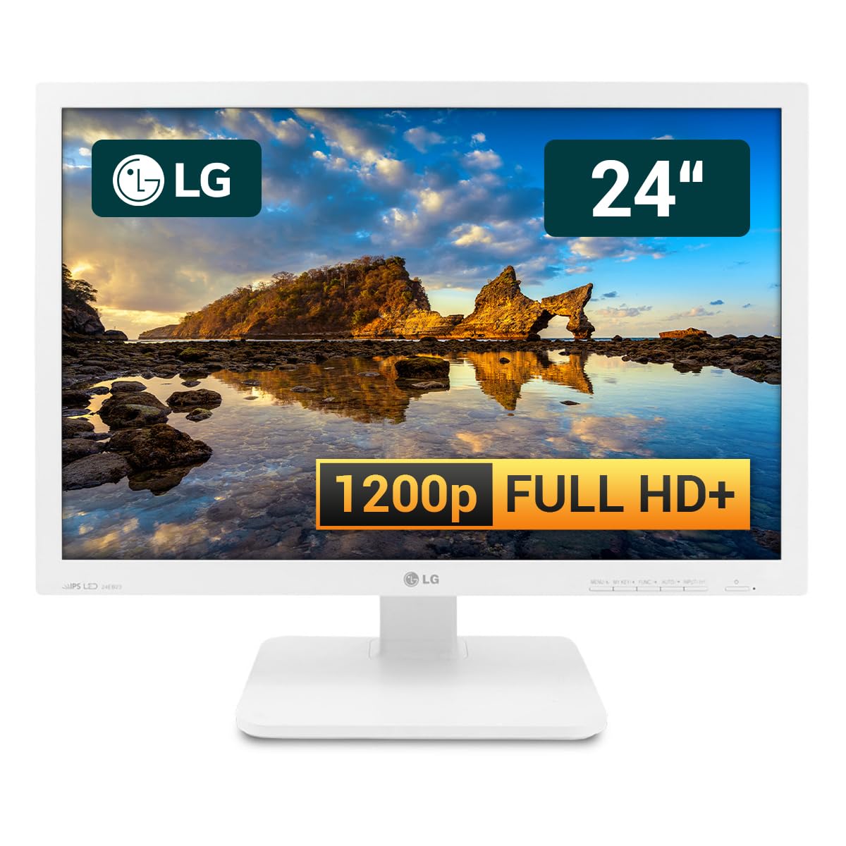 LG Flatron 24EB23PM-W 24 Zoll Business Computer Monitor - Weiß Angebot bei HelloDeals