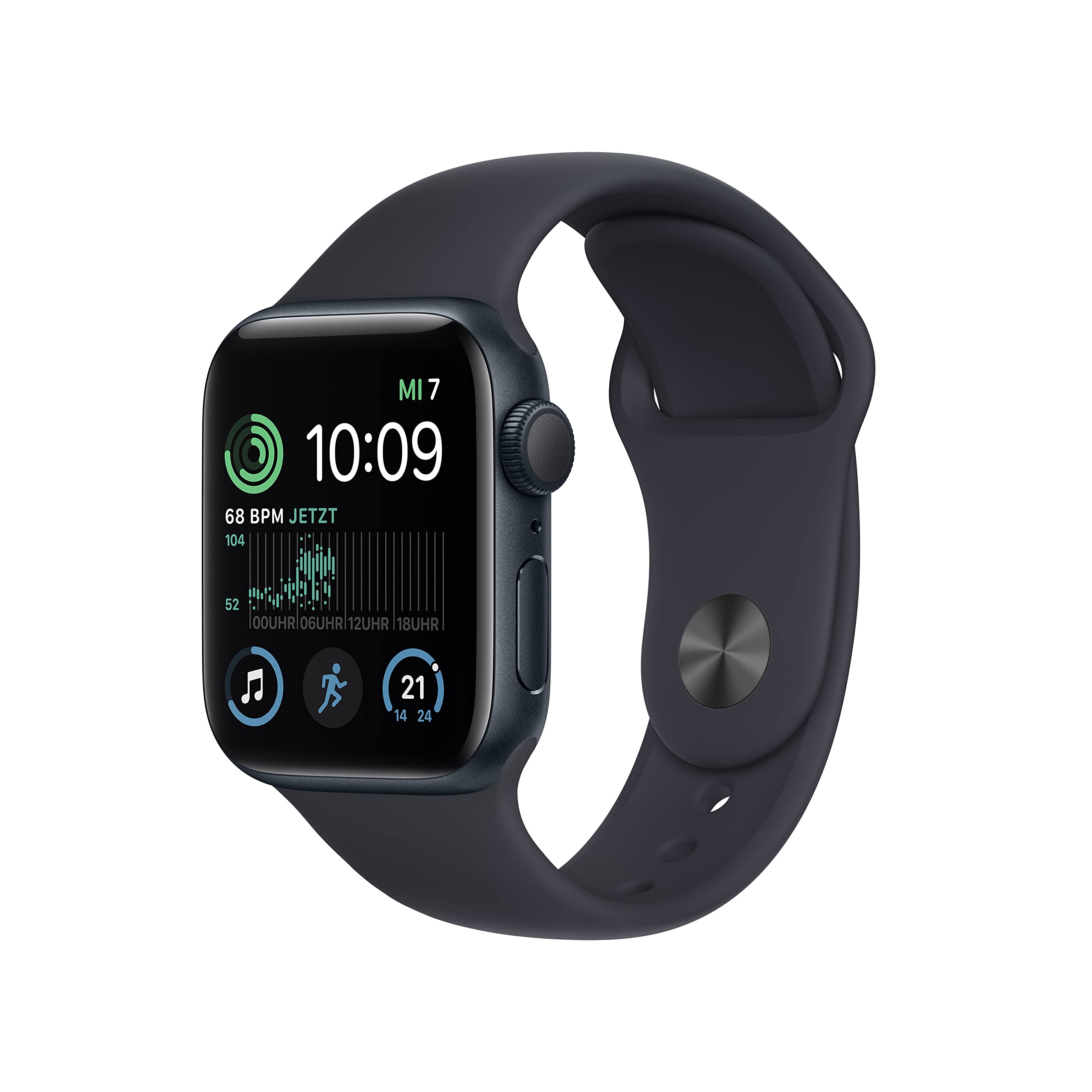 🌟 Apple Watch SE (2. Generation) (GPS, 40mm) - Aluminiumgehäuse Mitternacht mit Sportarmband Mitternacht - Regular (Generalüberholt) GPS 40mm Mitternacht 🌟 Angebot bei HelloDeals