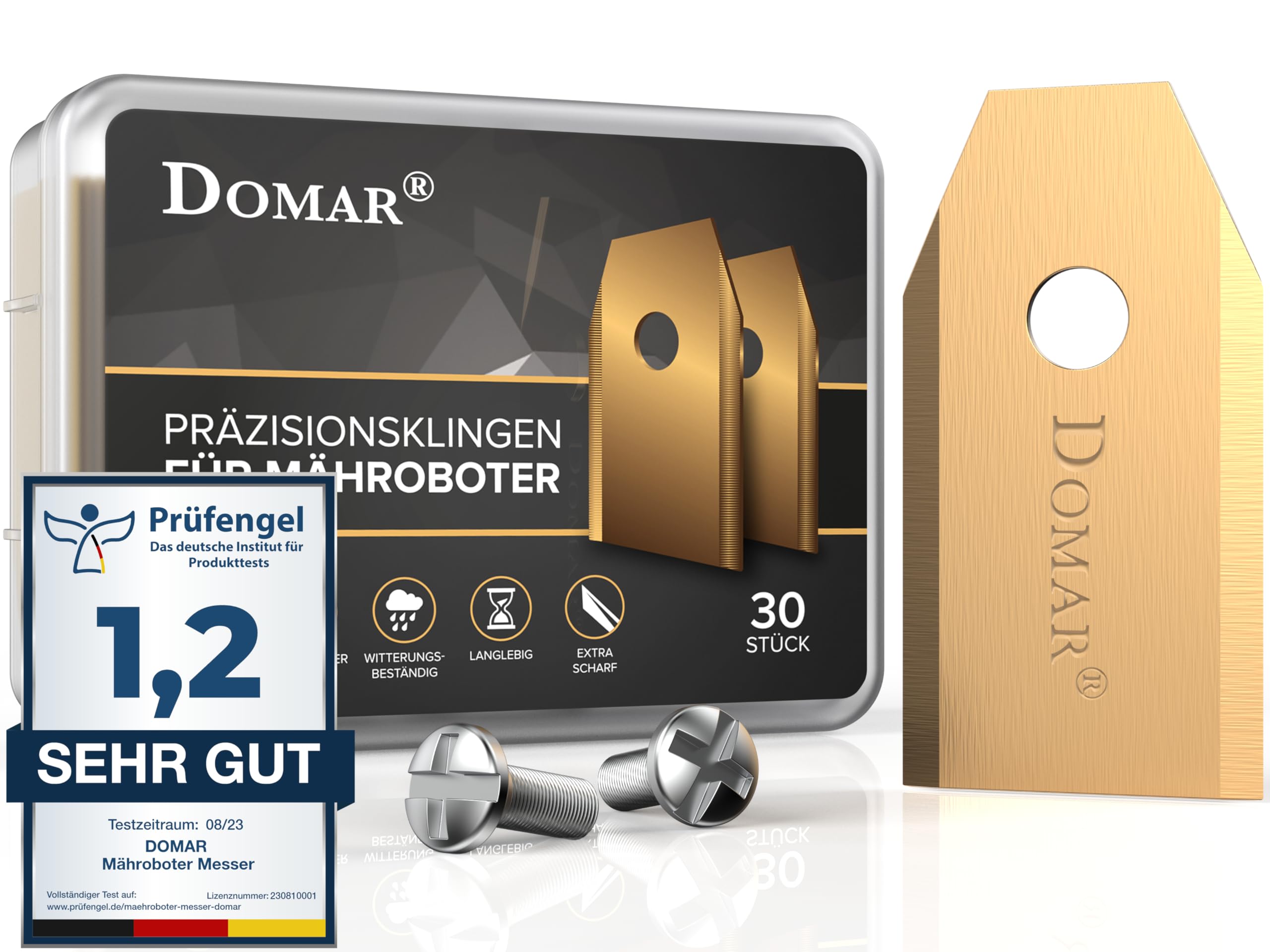 🌿🤖 Hochwertige Mähroboter Ersatzmesser Set - 30 Titan Klingen Angebot bei HelloDeals