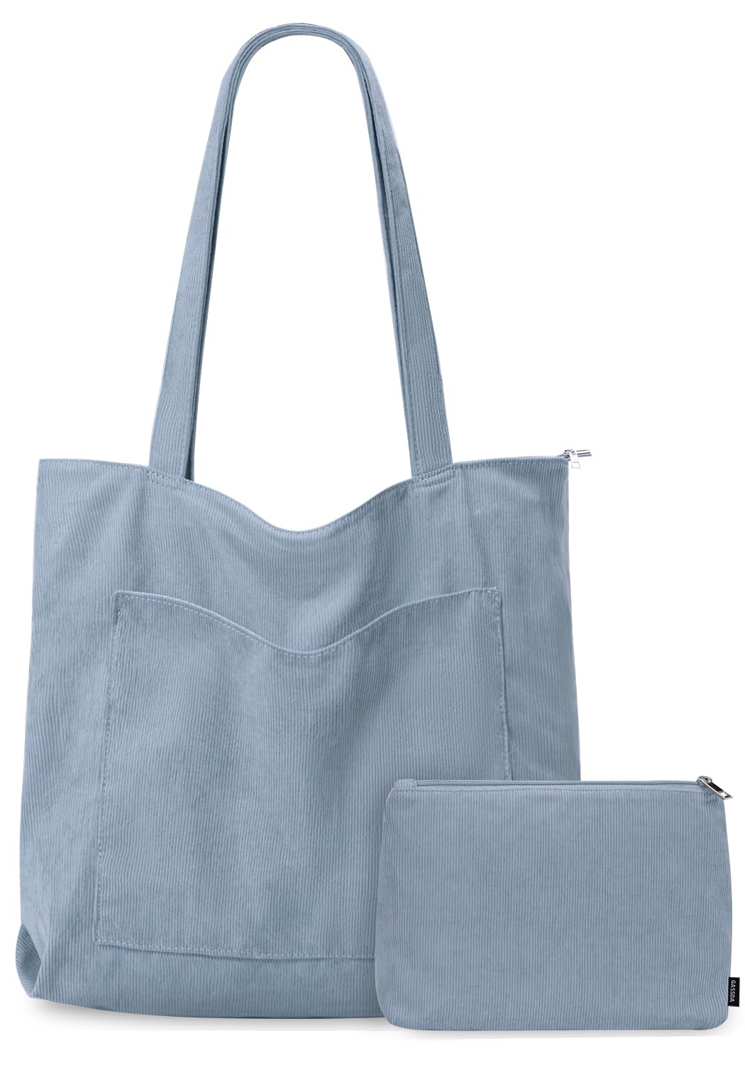 👜 GASSDA Handtasche Damen Groß Shopper Cord Tasche Tote Bag mit Reißverschluss Angebot bei HelloDeals