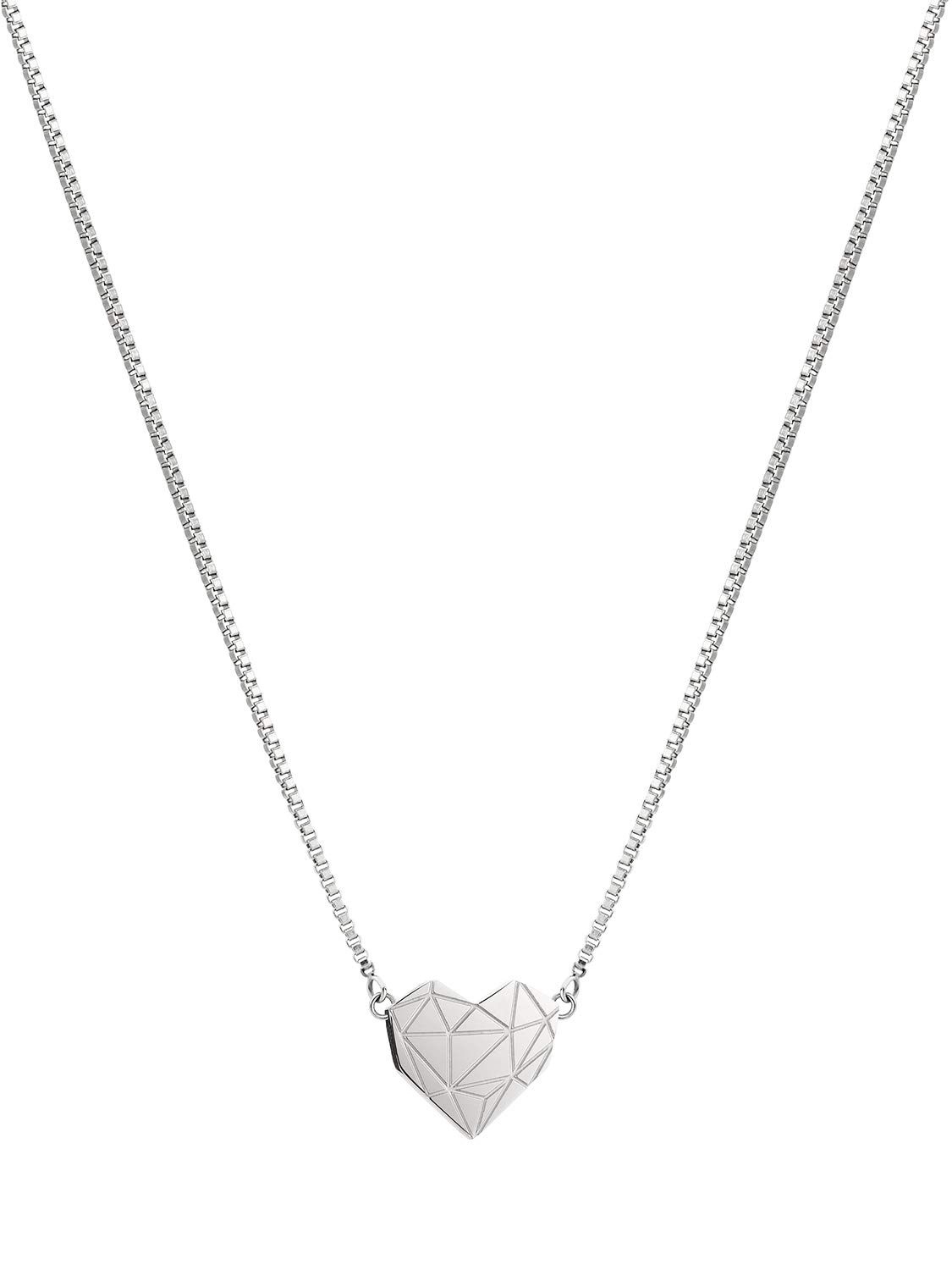 LIEBESKIND BERLIN Damen-Collier aus Edelstahl 🌟 Silber Single Angebot bei HelloDeals
