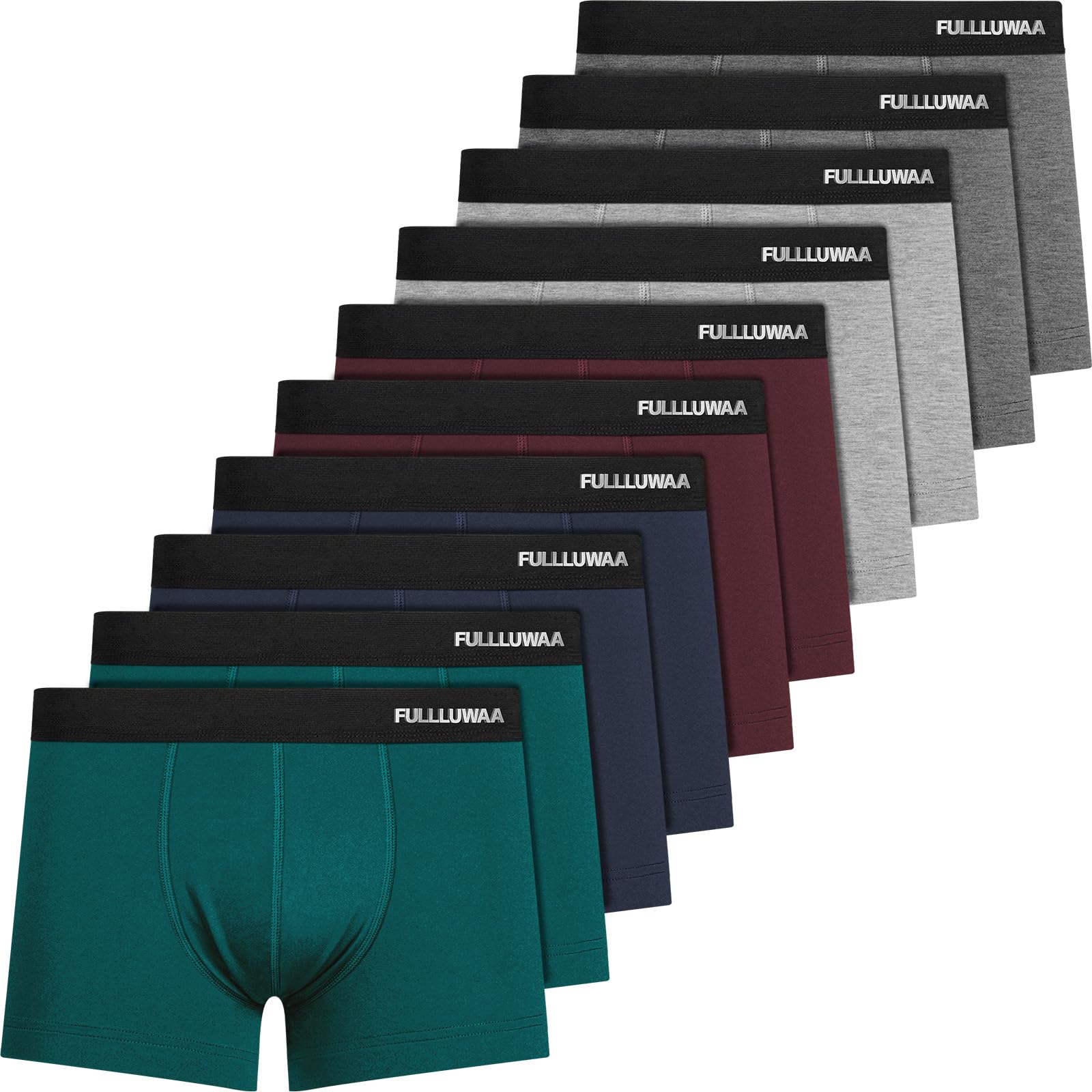 Fullluwaa Boxershorts Herren 10er Pack - Atmungsaktiv und Weiche Herrenunterwäsche 🩲🌈 Angebot bei HelloDeals