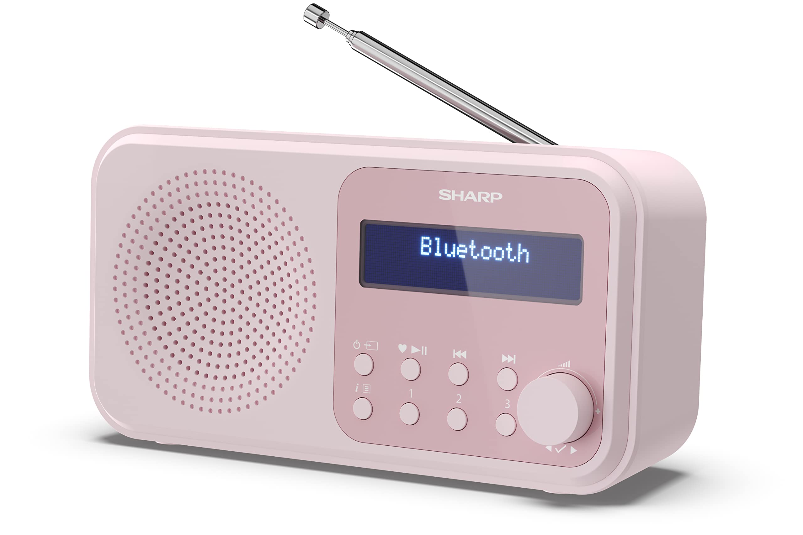 🎶 SHARP DR-P420 Portables Digitalradio in Pink 🌸 Angebot bei HelloDeals