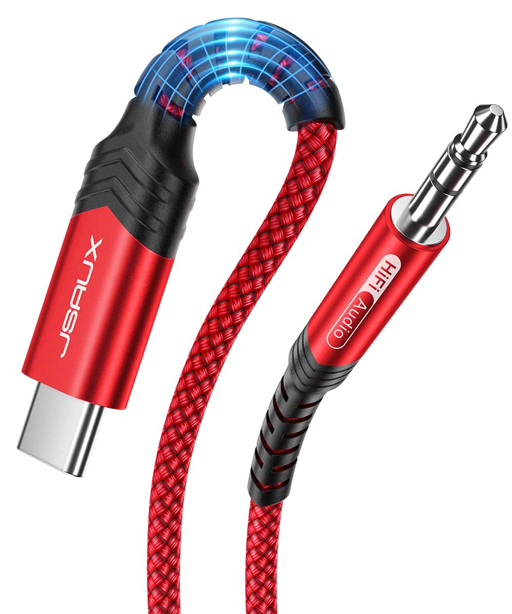 JSAUX USB C auf Klinke AUX Kabel 0.5M 🎧🔴 Angebot bei HelloDeals