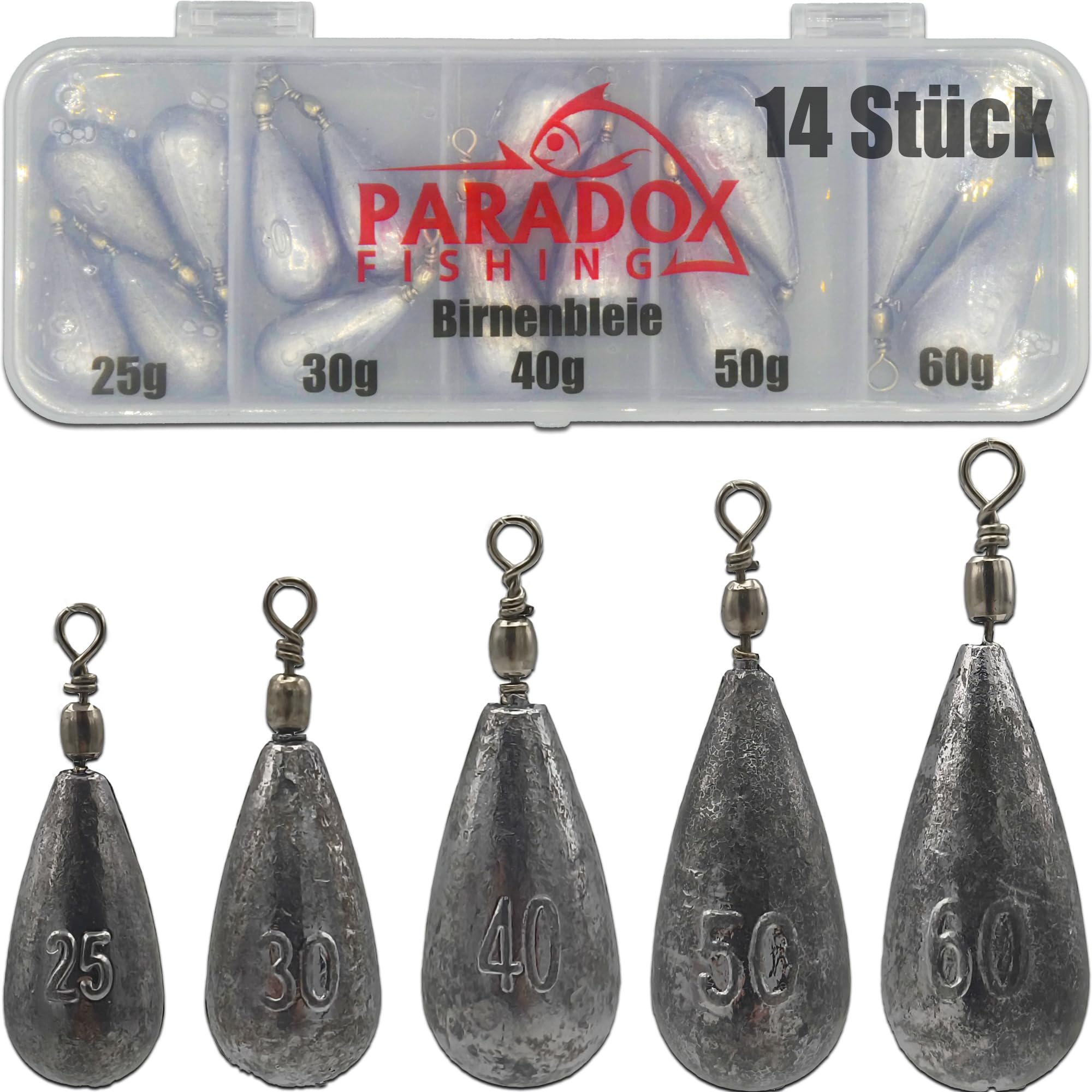 🎣 Paradox Fishing Birnenblei Sets 25g-100g - Sonderangebot! 🎣 Angebot bei HelloDeals