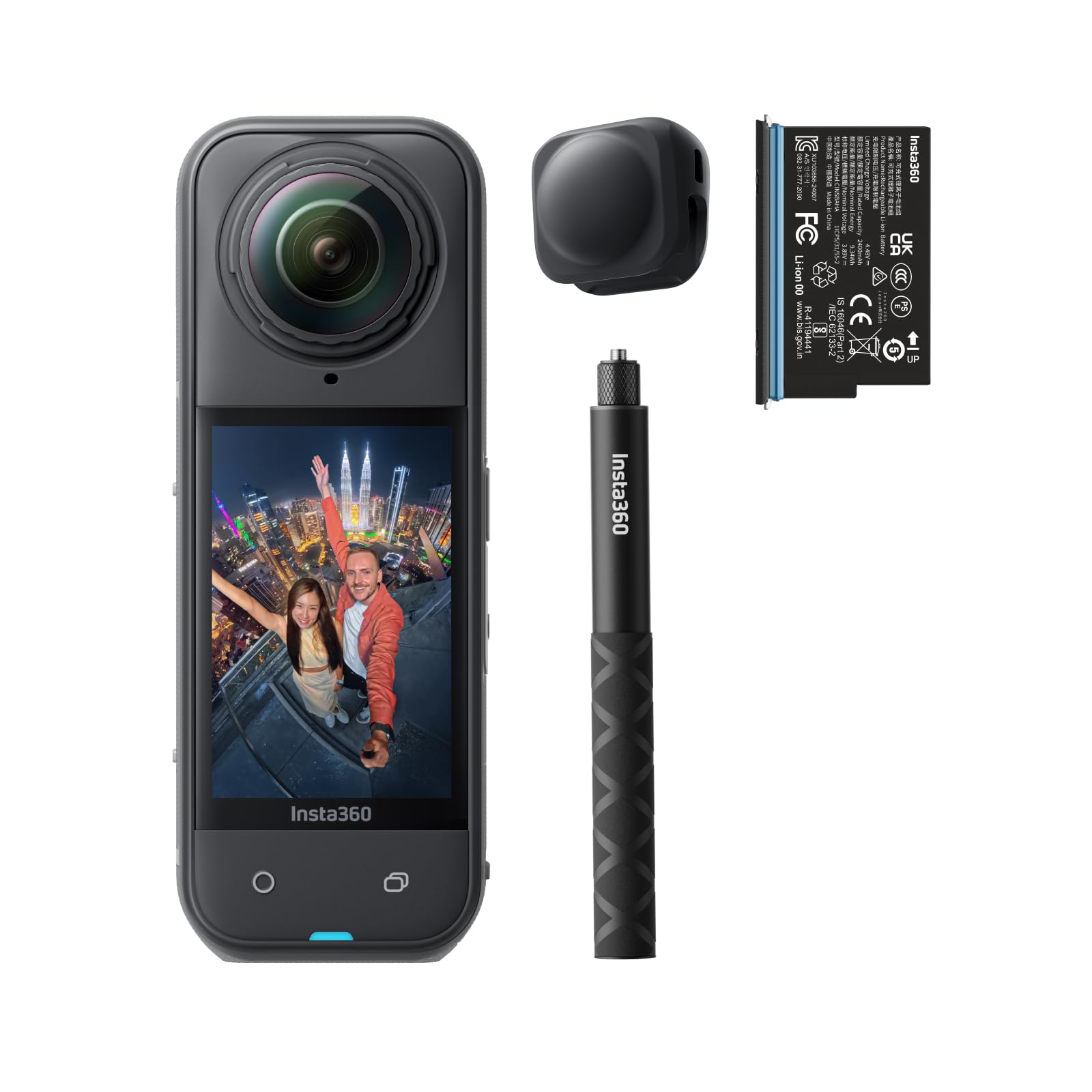 Insta360 X5 Starter-Bundle 📸🌊🔋 - 8K 360° Kamera mit unsichtbarem Selfie-Stick! Angebot bei HelloDeals