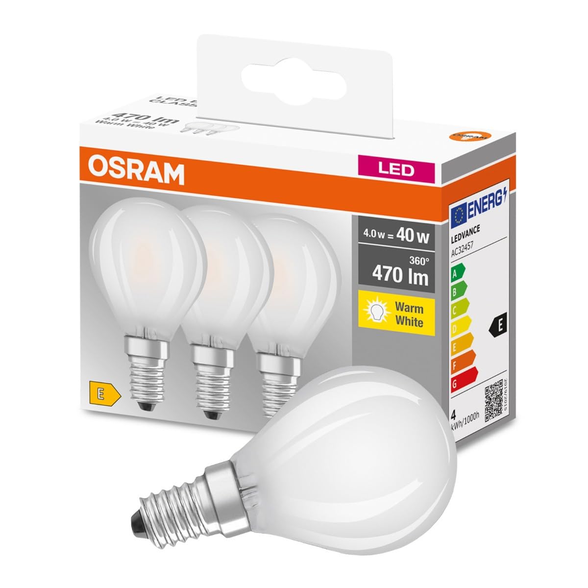 🔥 Super Deal! Osram LED Base Classic P Lampe, 3er-Pack E14-sockel Angebot bei HelloDeals