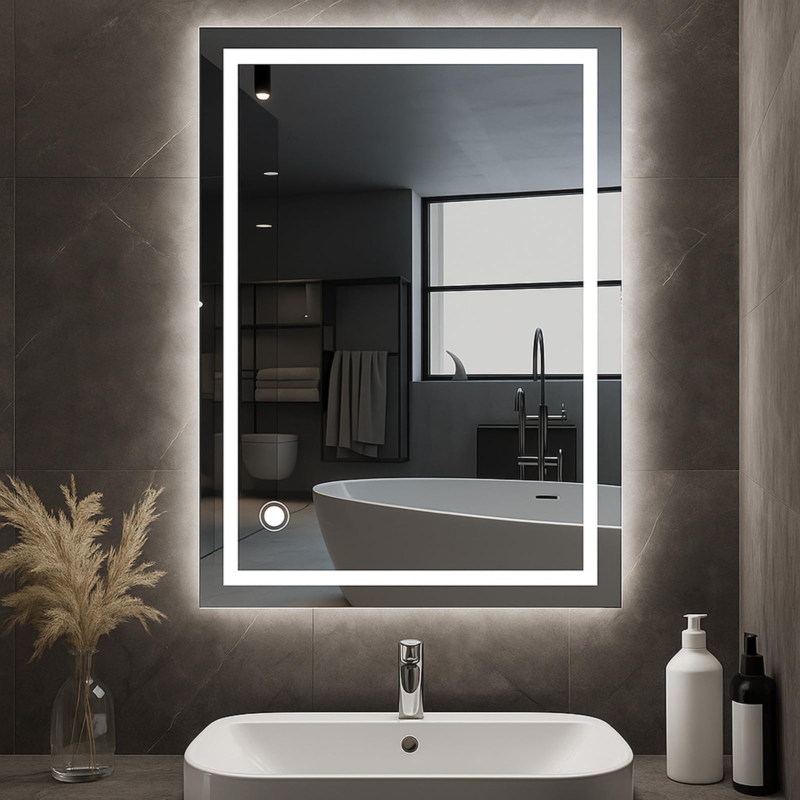 AllRight Badspiegel mit Beleuchtung 70x50cm 🪞💡 Angebot bei HelloDeals