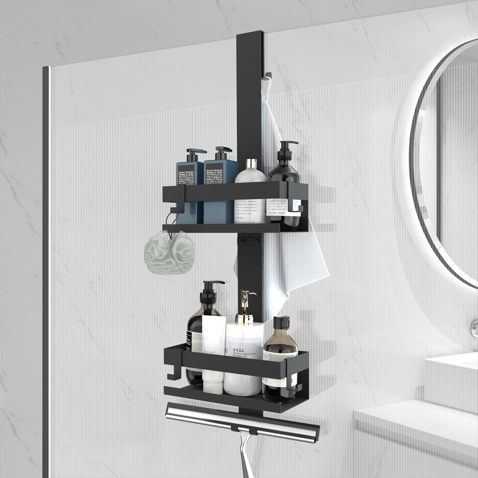 🚿 UUlioyer Duschablage zum Hängen aus Edelstahl SUS304 Ohne Bohrer für Glastür 🛁 Angebot bei HelloDeals