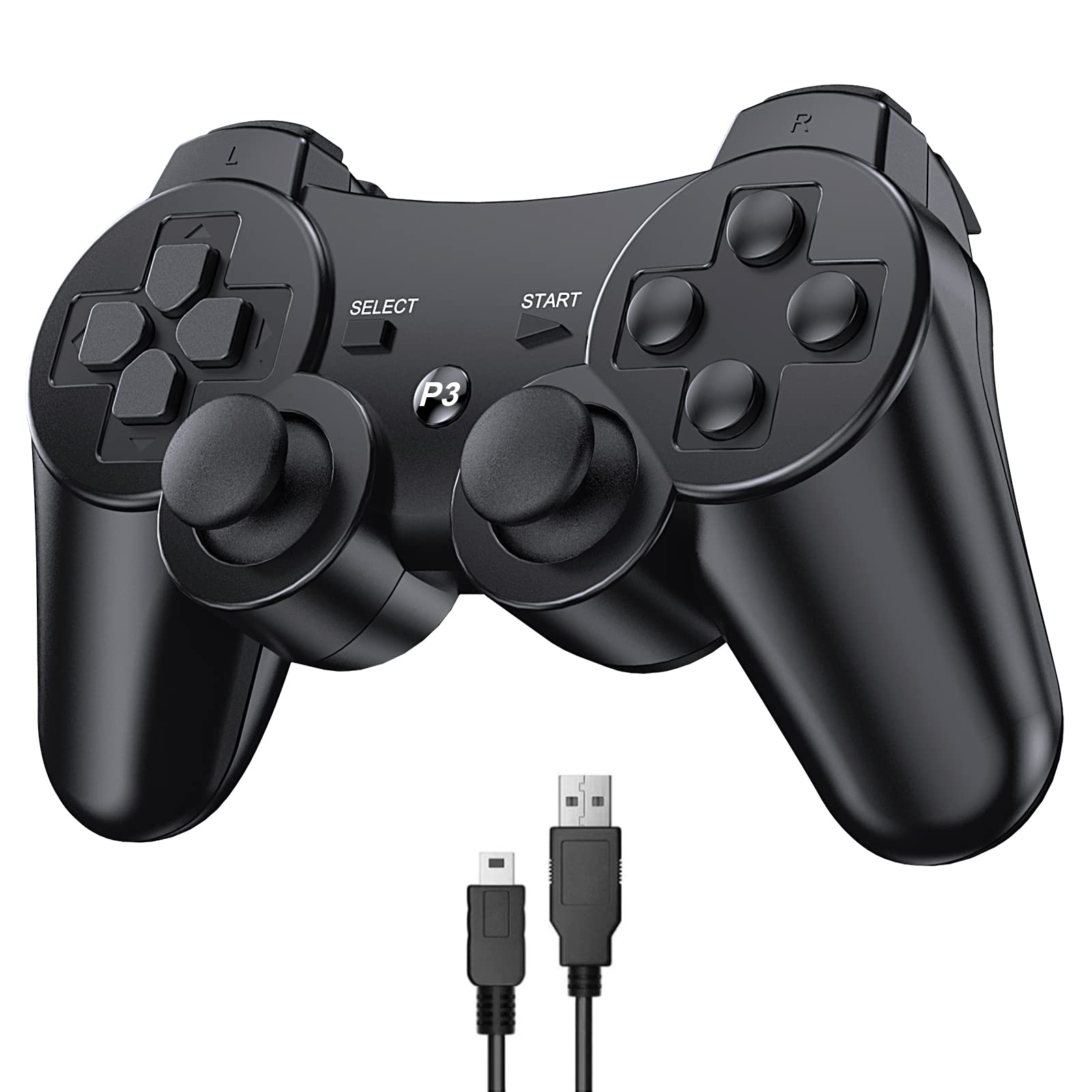 🎮🔵 Diswoe PS3 Wireless Controller mit Double Shock Ergonomie - 17.99€ Angebot bei HelloDeals