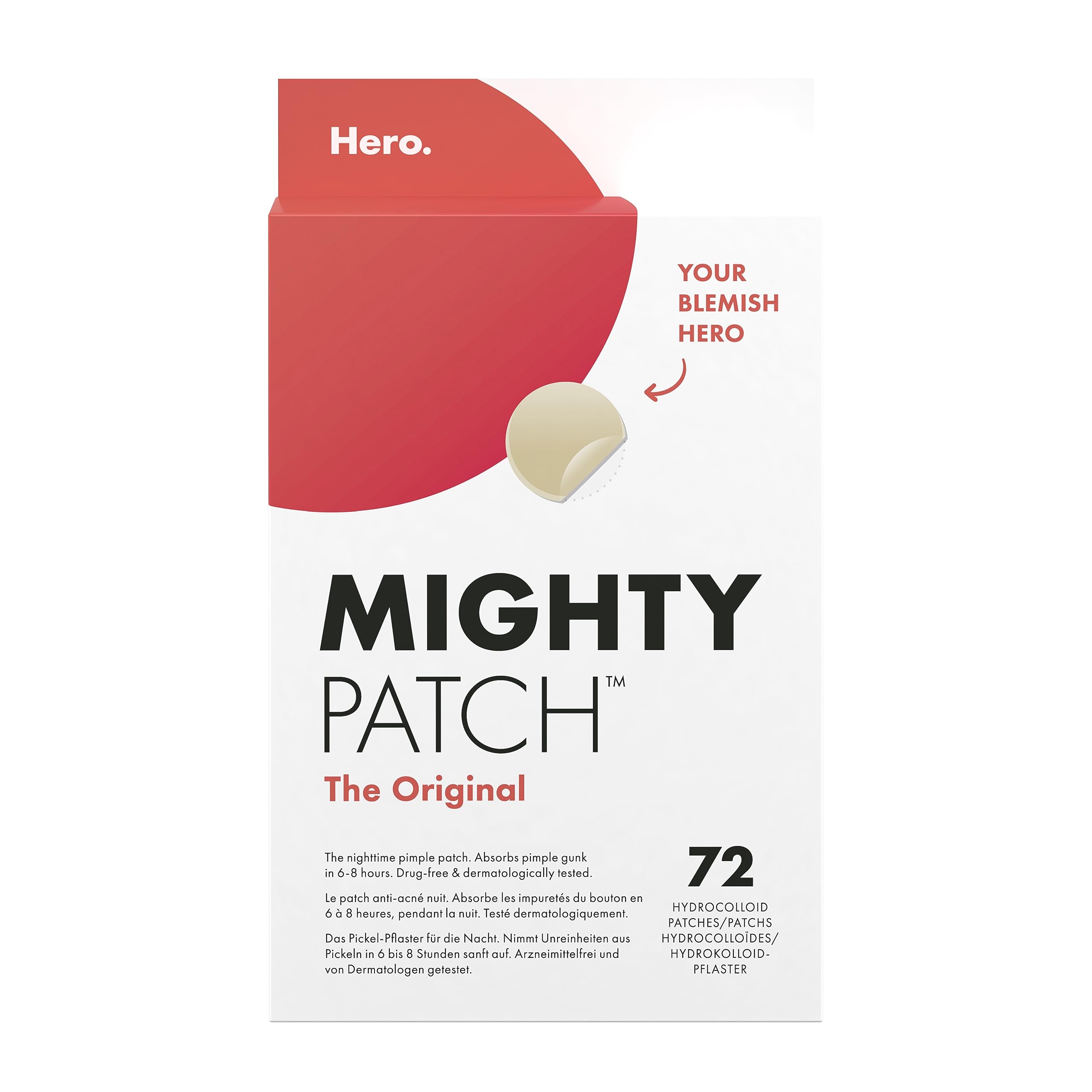 Hero Mighty Patch Original Pickel-Patches von Hero Cosmetics, 72 Stück 🌟 Angebot bei HelloDeals