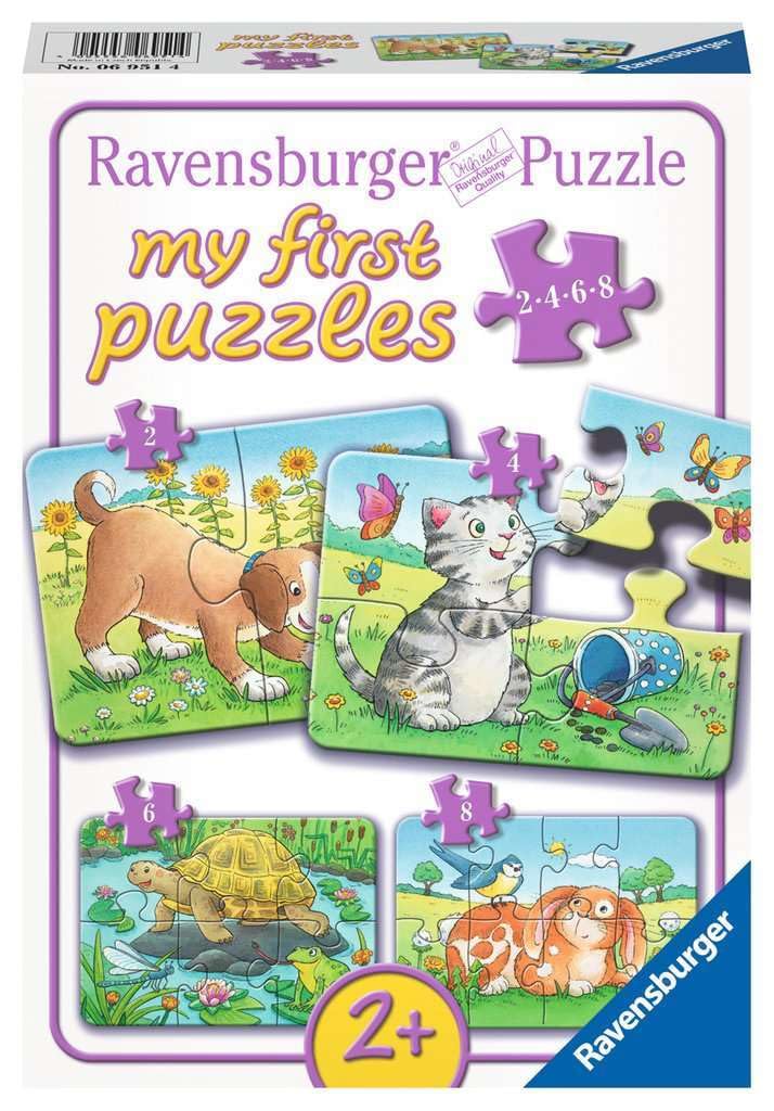 🧩 Ravensburger Kinderpuzzle - 06951 Niedliche Haustiere - My First Puzzle mit 2,4,6,8 Teilen - Puzzle für Kinder ab 2 Jahren Angebot bei HelloDeals