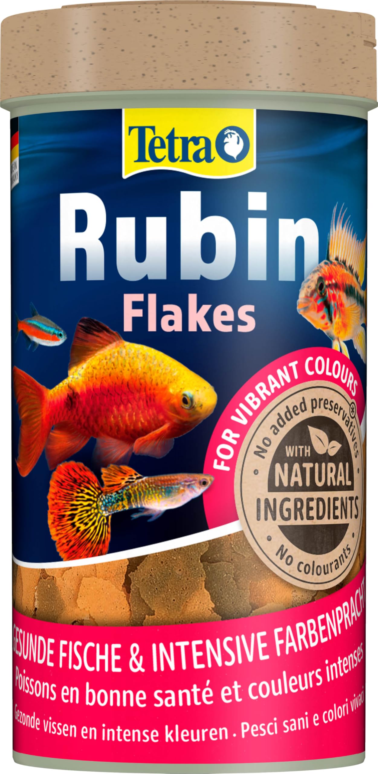 🐠🌈 Tetra Rubin Flakes - Fischfutter in Flockenform mit natürlichen Farbverstärkern, 250 ml Dose 🌿🌟 Angebot bei HelloDeals