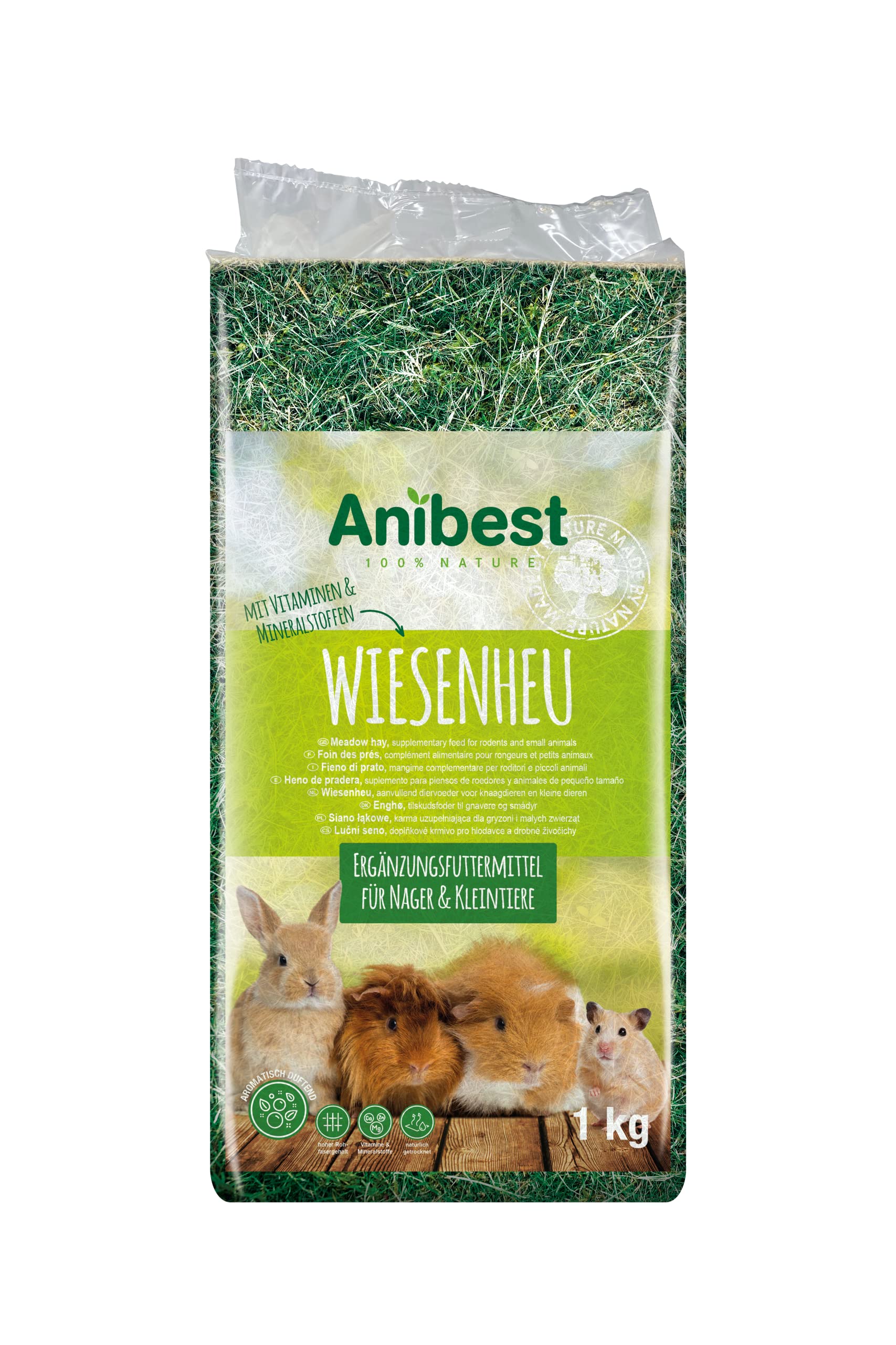 Anibest Wiesenheu, 100 % natürliches Futter für Nager und Kleintiere 🐰🌿 Angebot bei HelloDeals