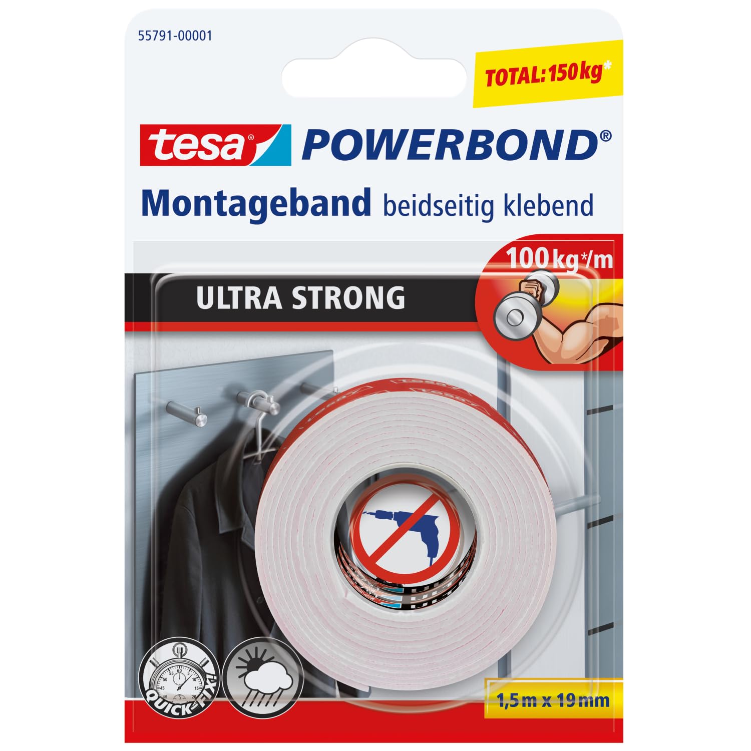 🔥 tesa Powerbond ULTRA STRONG - Doppelseitiges Montageband 🛠️ Angebot bei HelloDeals