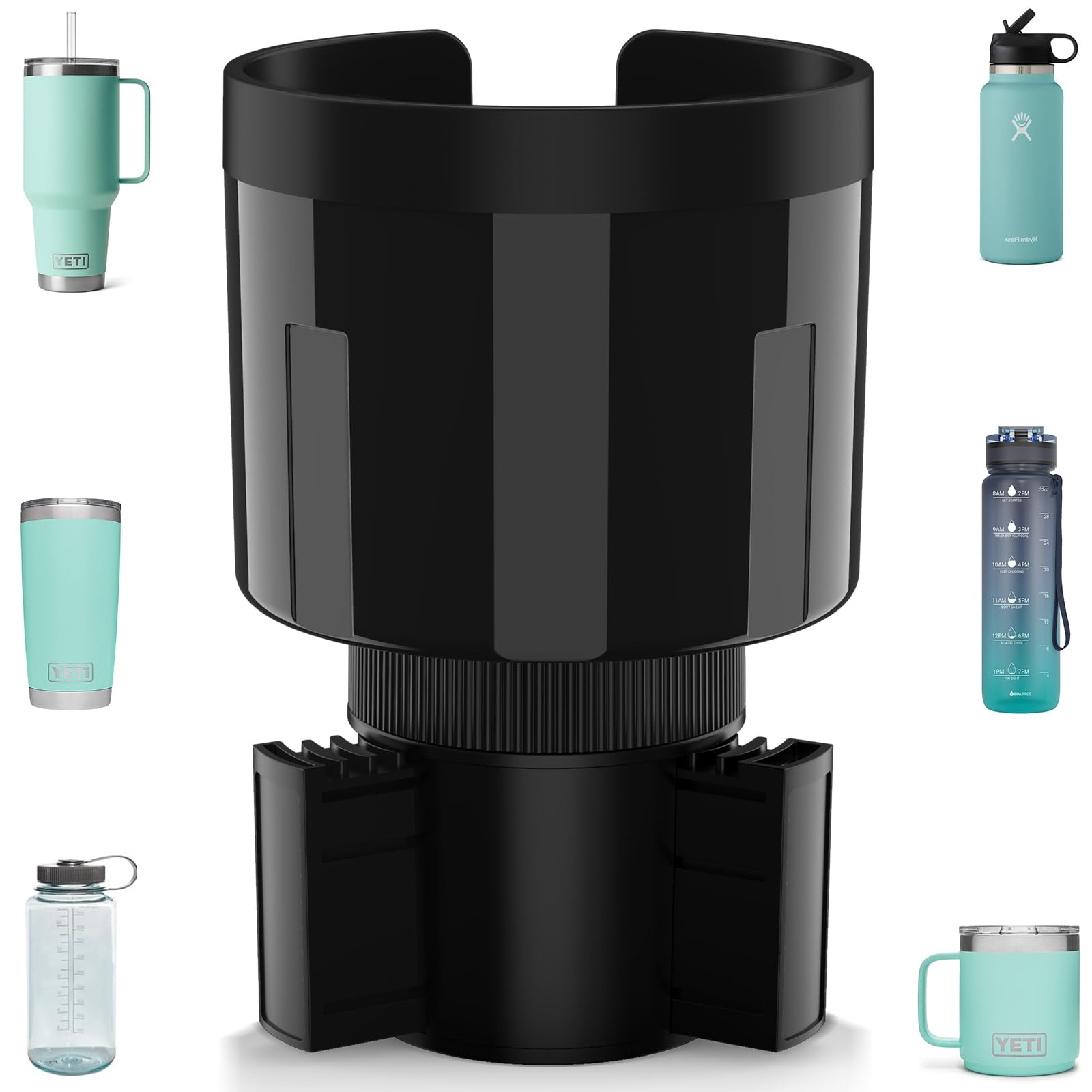 🚗🥤 TYKOR Auto-Getränkehalter-Expander-Adapter mit Verstellbarer Basis Angebot bei HelloDeals